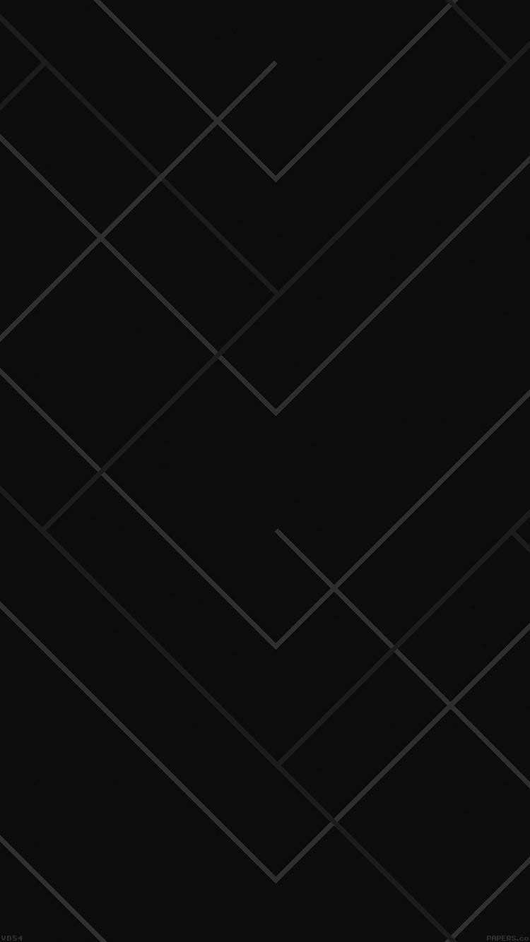 750x1334 iPhone 6 Wallpaper black geometric line pattern