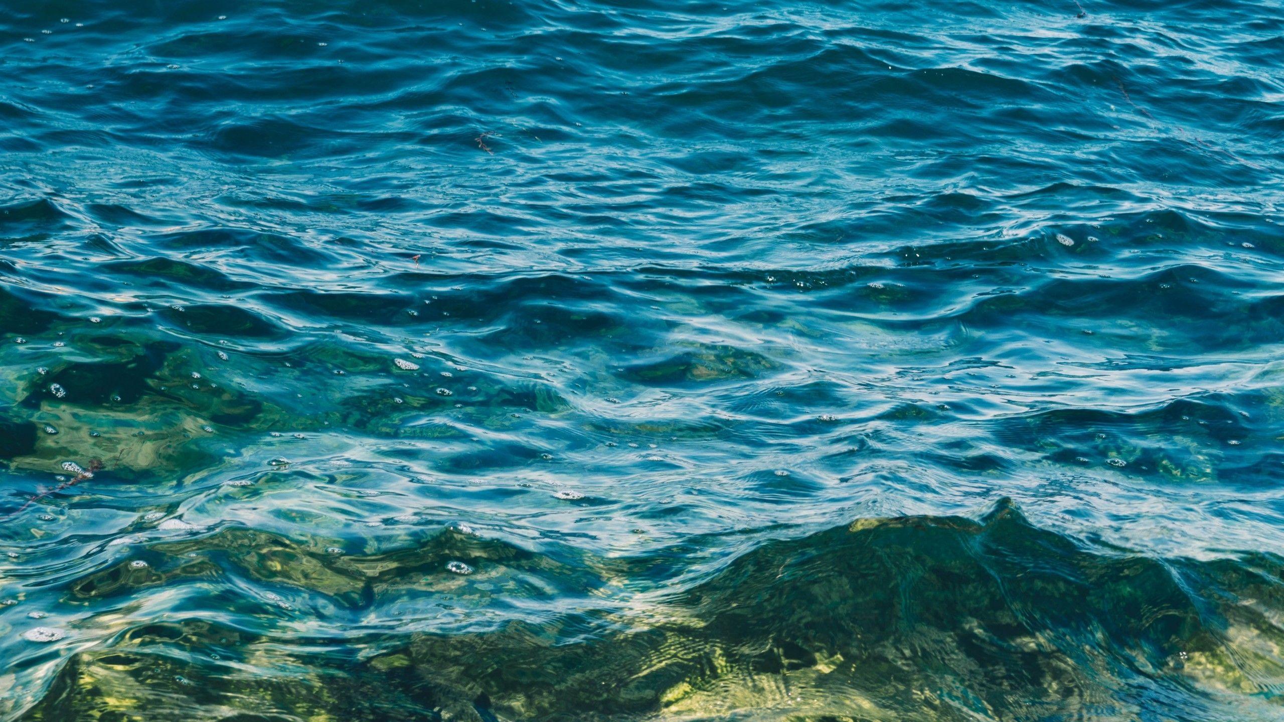 2560x1440 Download 2560x1440 Ocean, Ripples, Clean Water Wallpaper for iMac