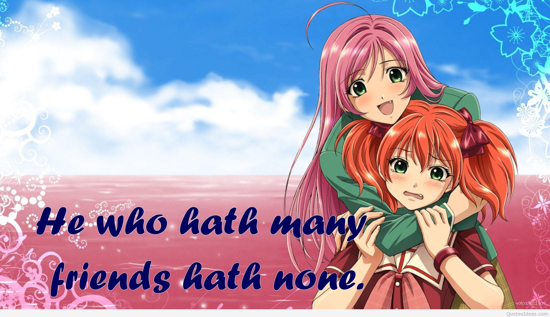 1920x1107 Anime Friends Wallpaper