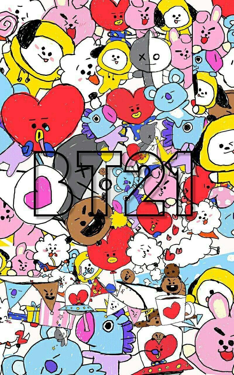 800x1280 Free download Bts BT21 wallpaper background BTS Pinterest BTS