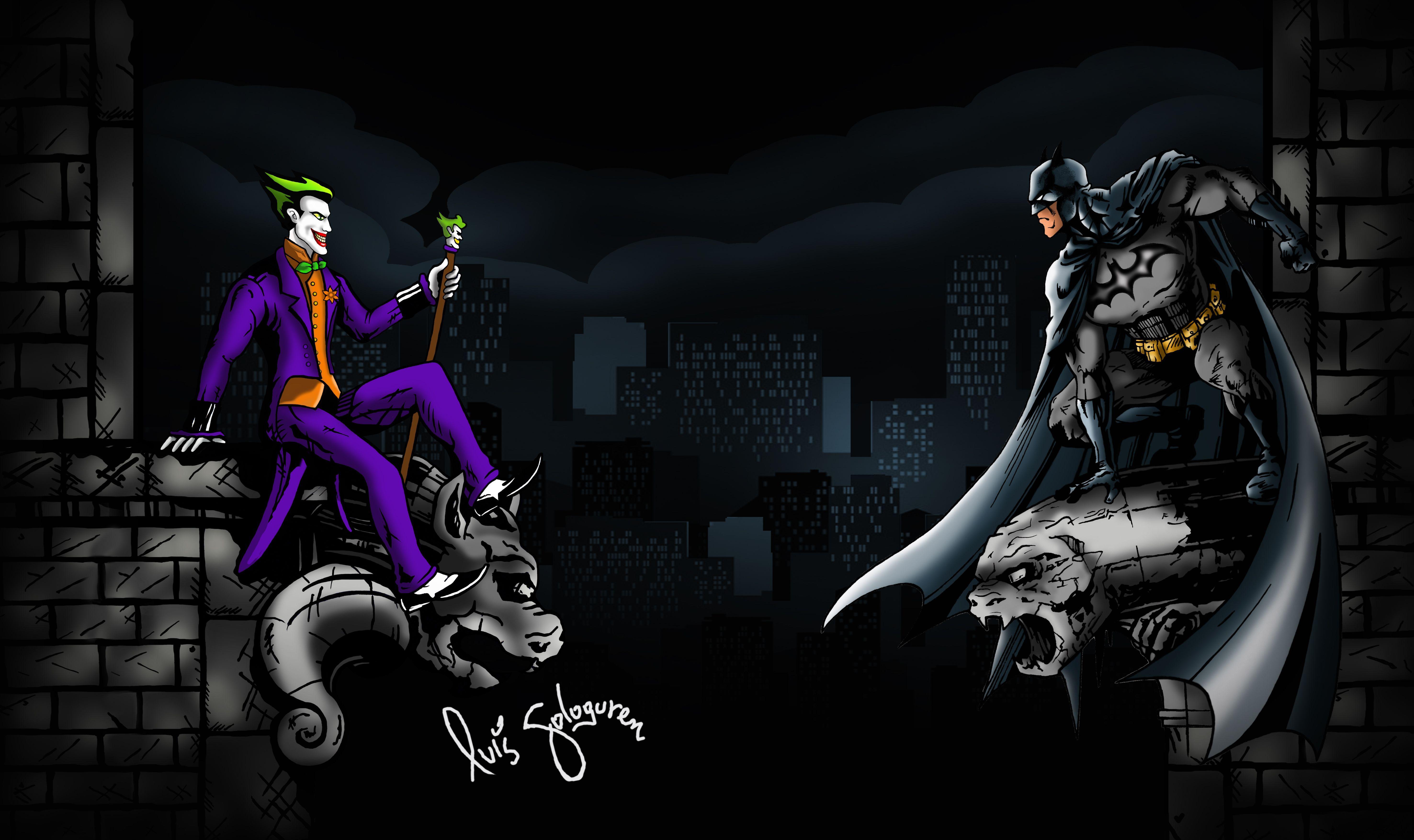 5906x3510 Joker Batman Wallpaper
