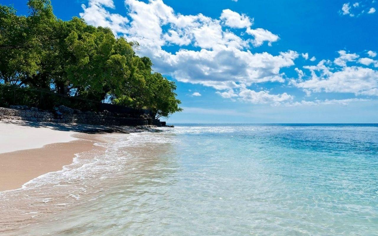 1280x800 Caribbean Beach Turquoise Lake desktop PC and Mac wallpaper