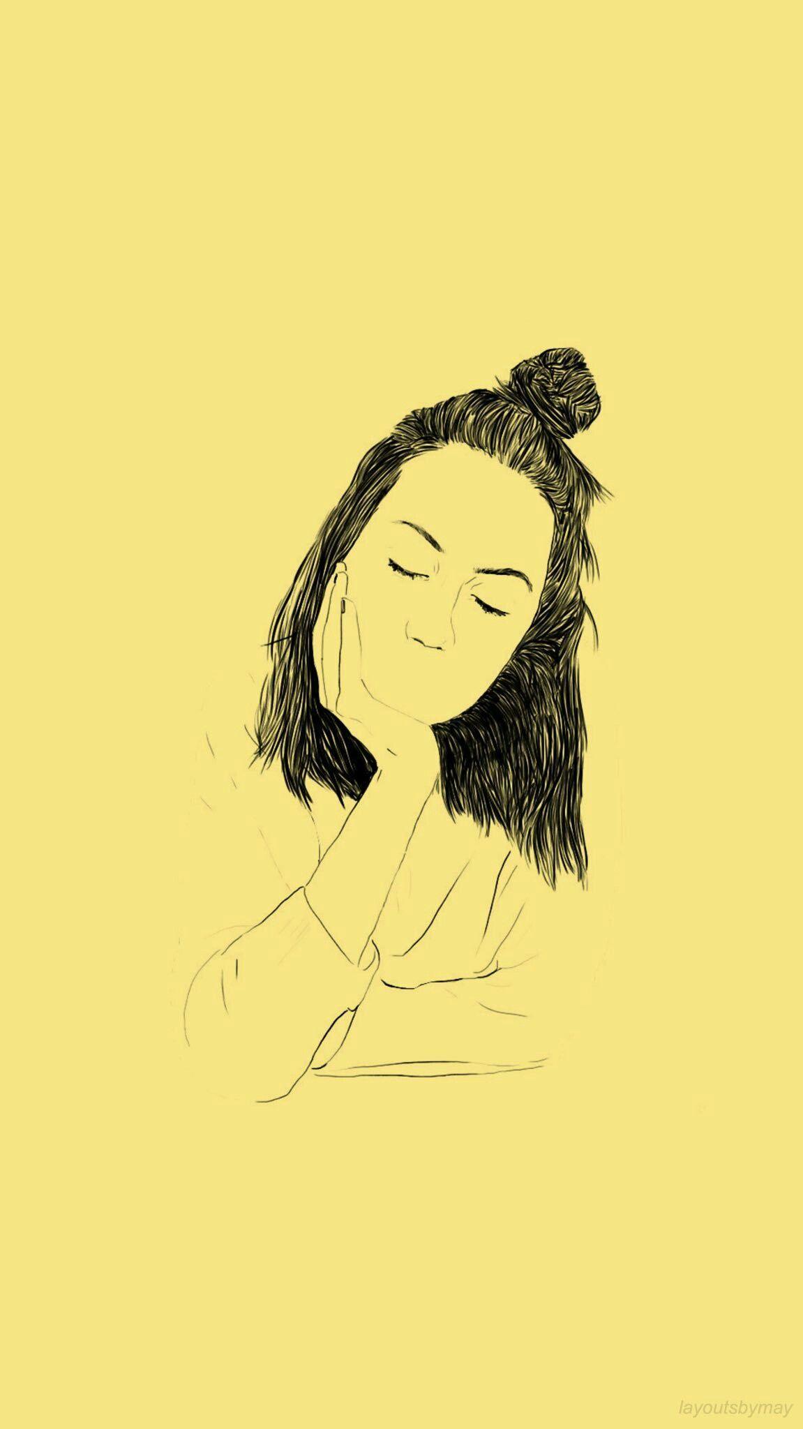 1151x2048 cute cartoon characters funny aesthetic profile picture: Desktop Aesthetic Design Yellow Vsco Wallpaper