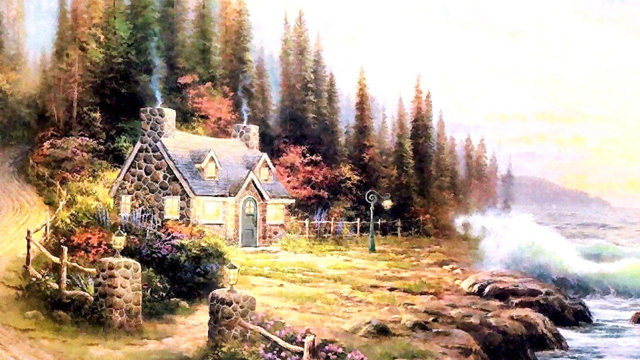 1280x720 Beautiful, French, Cottage, Wallpaper, Desktop, HD Free Photo