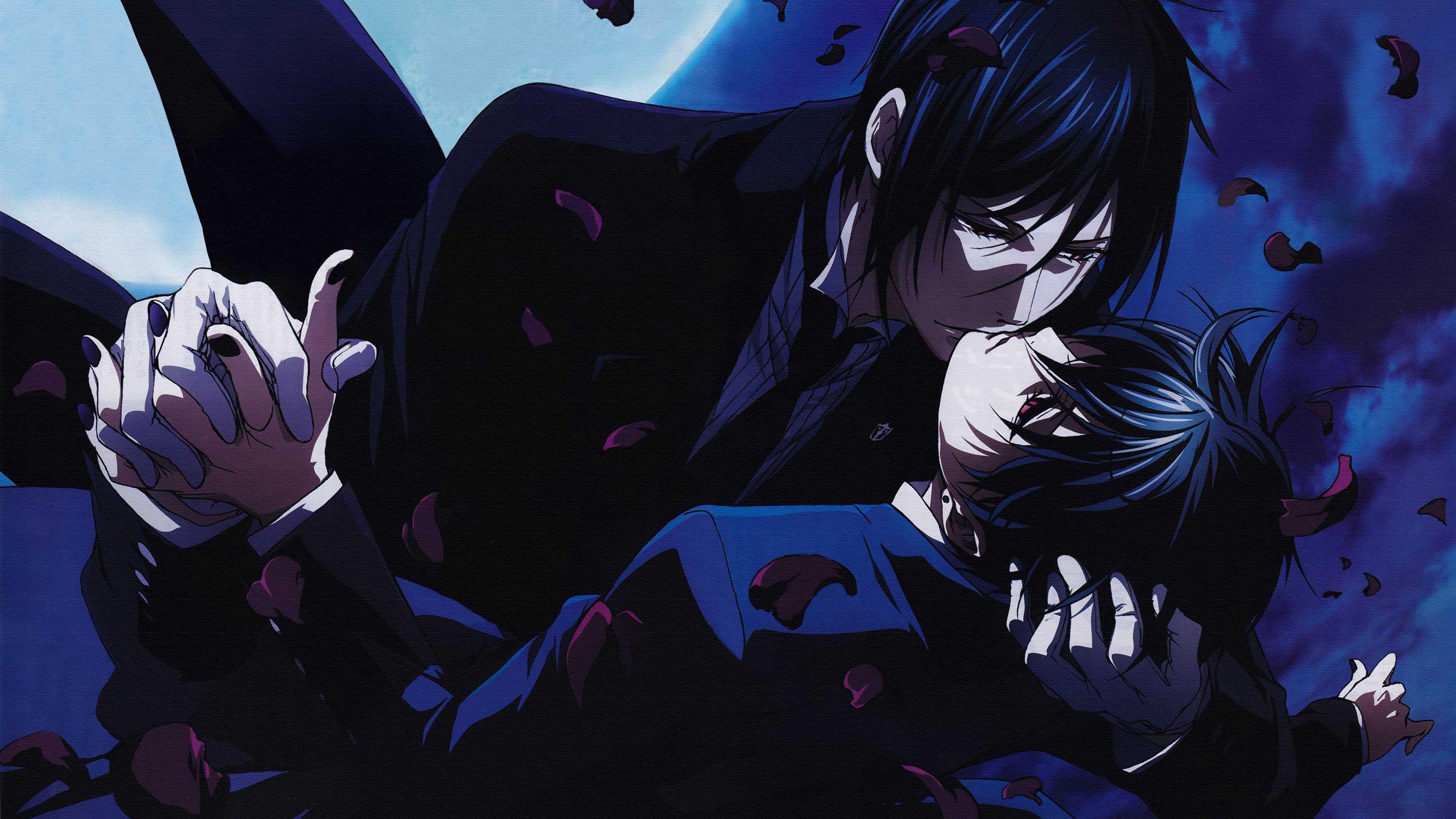 3040x1710 Kuroshitsuji Wallpaper 4k. Seni anime, Kiss, Butler