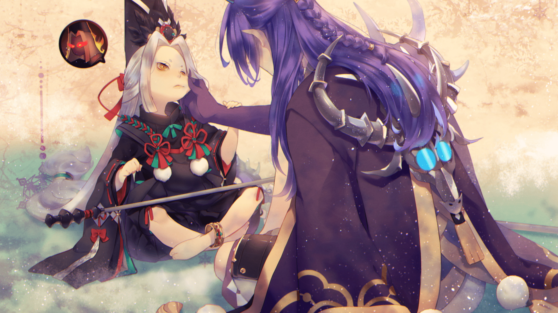 1920x1080 Download 1920x1080 Onmyouji, Yasha, Kurodouji, Anime Games, Braid