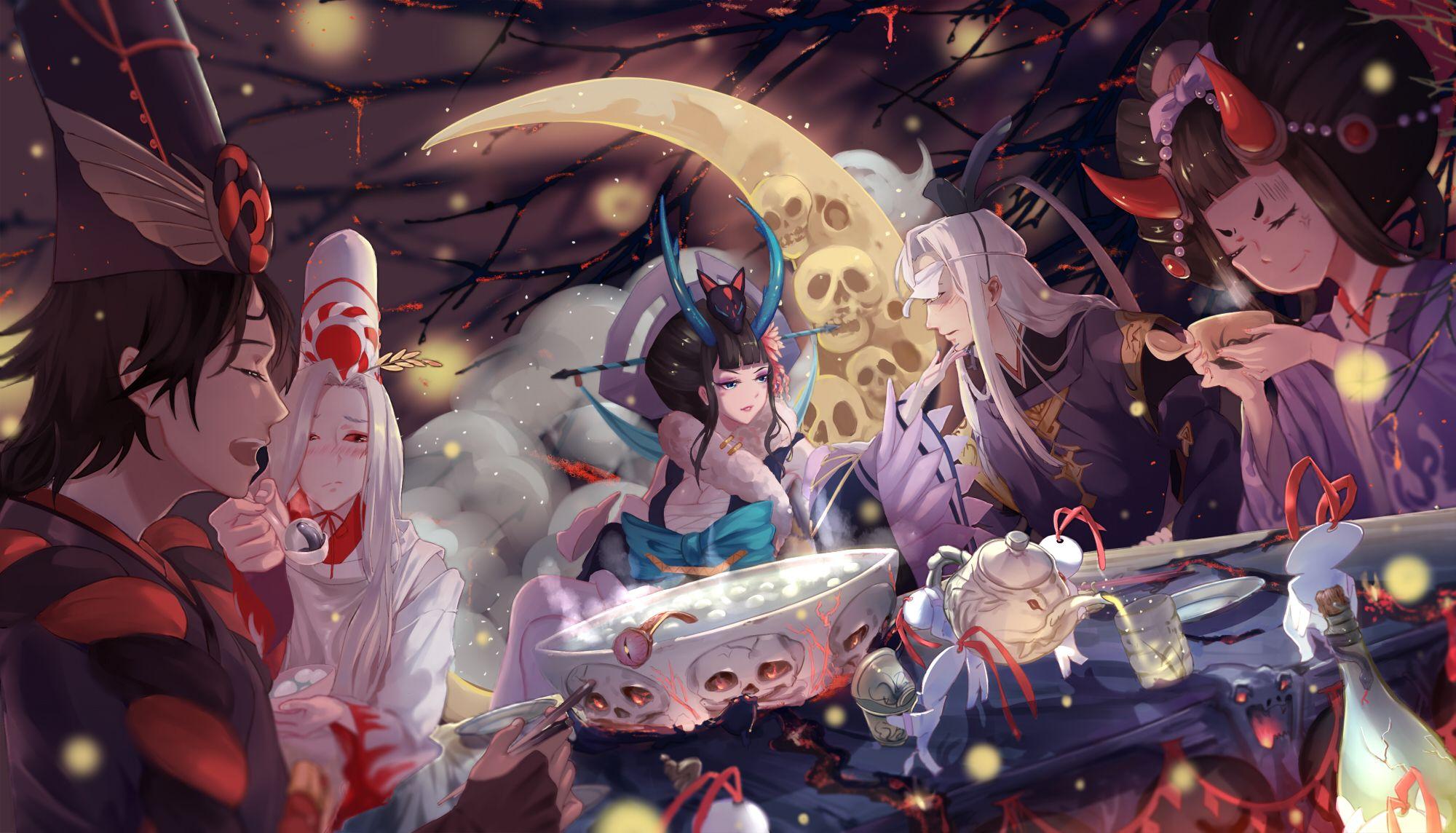 2000x1144 Onmyouji HD Wallpaper