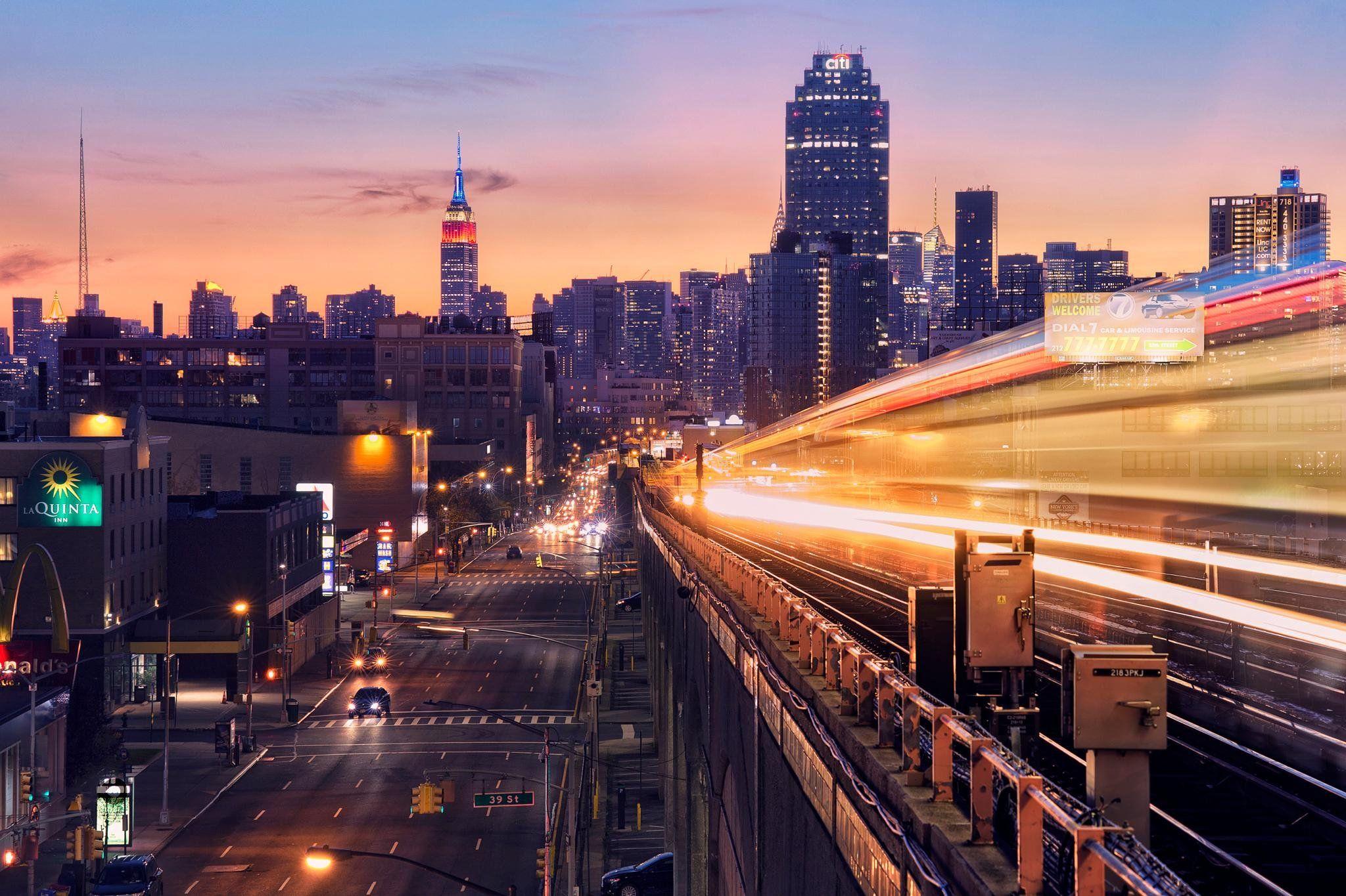 2048x1365 Manhattan Seen From Queens NY HD wallpaper