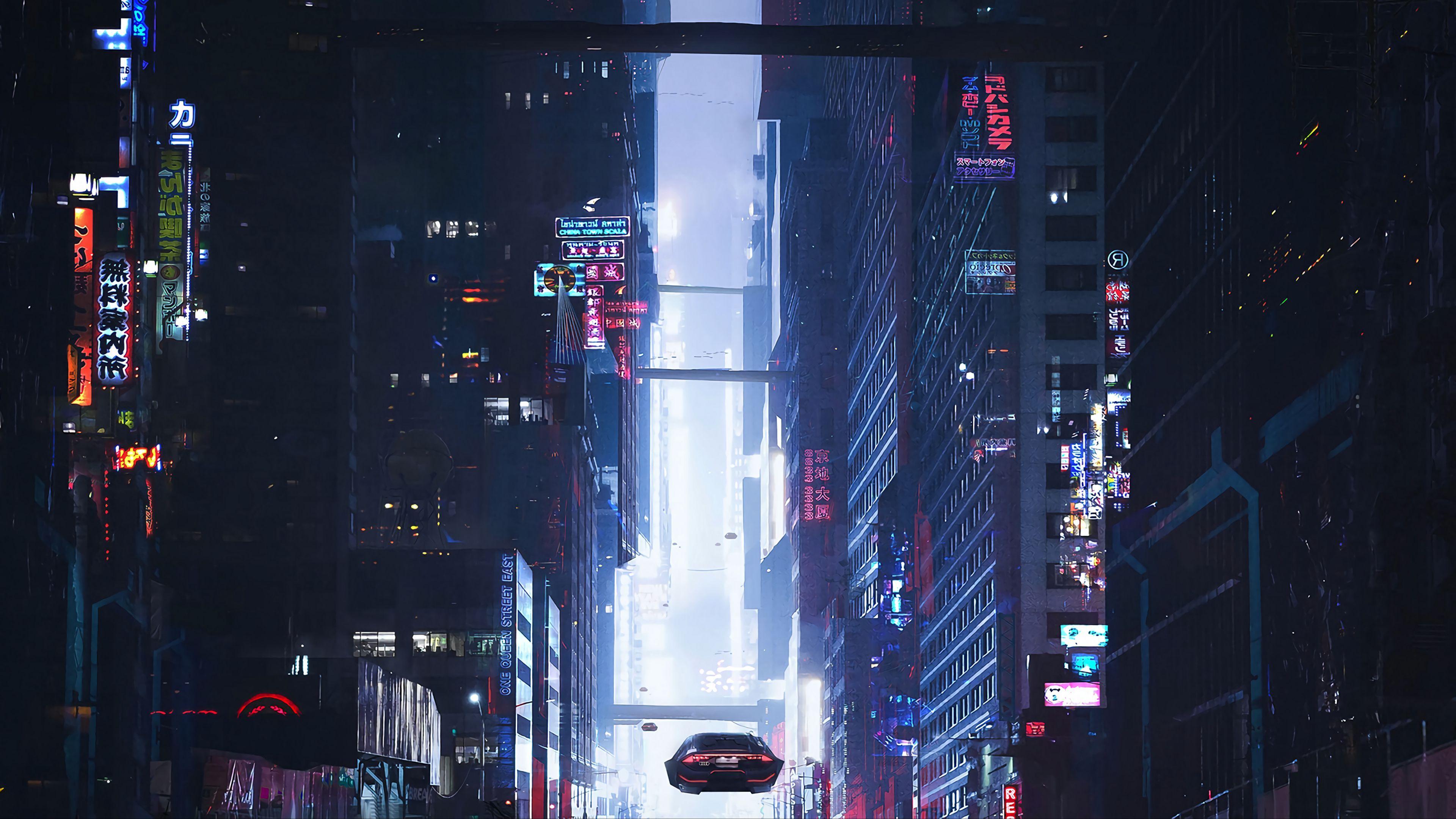 3840x2160 Download Wallpaper 3840x2160 Sci Fi, City, Future, Art, Buildings