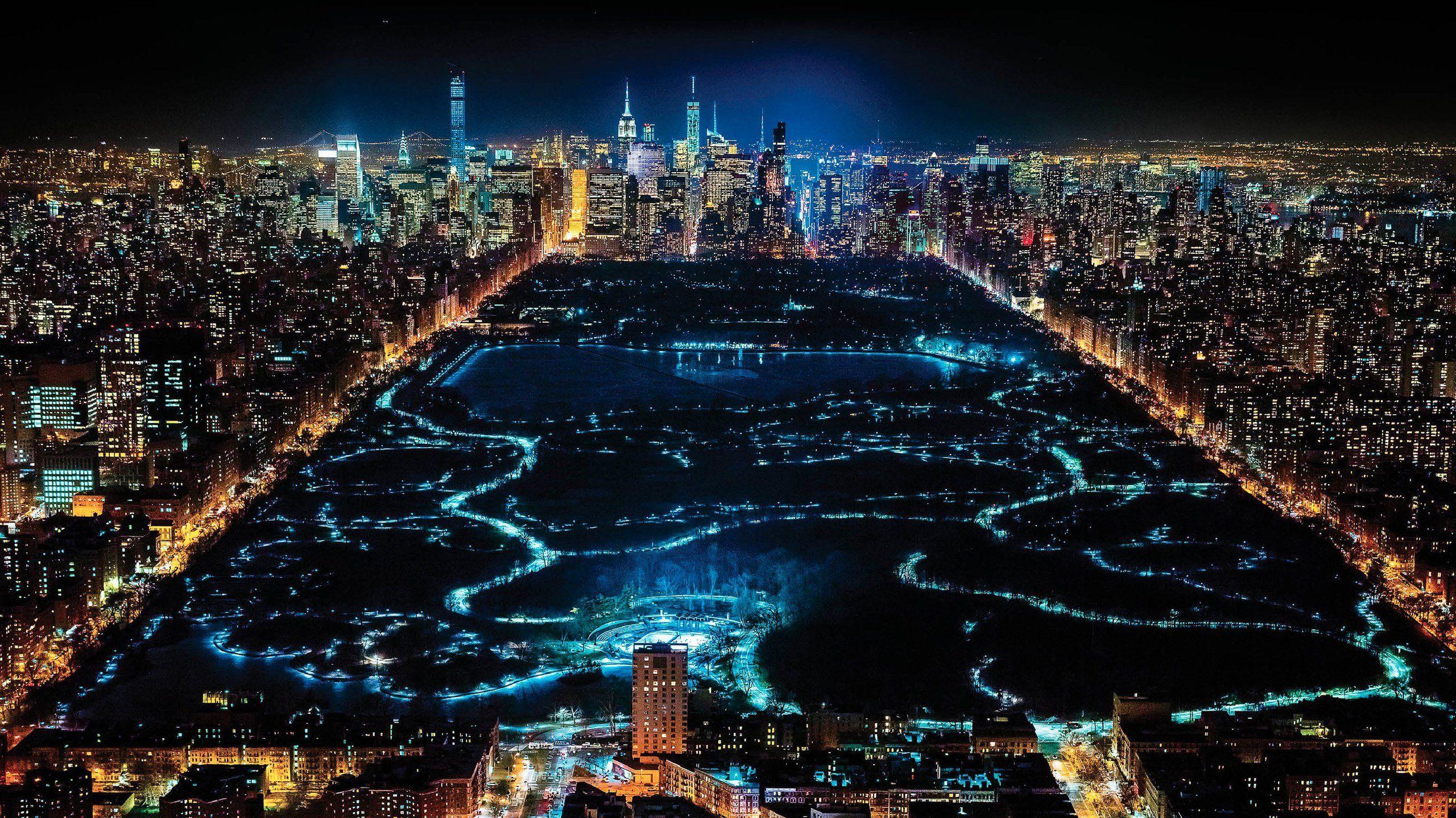 2560x1440 NYC at Night HD wallpaper