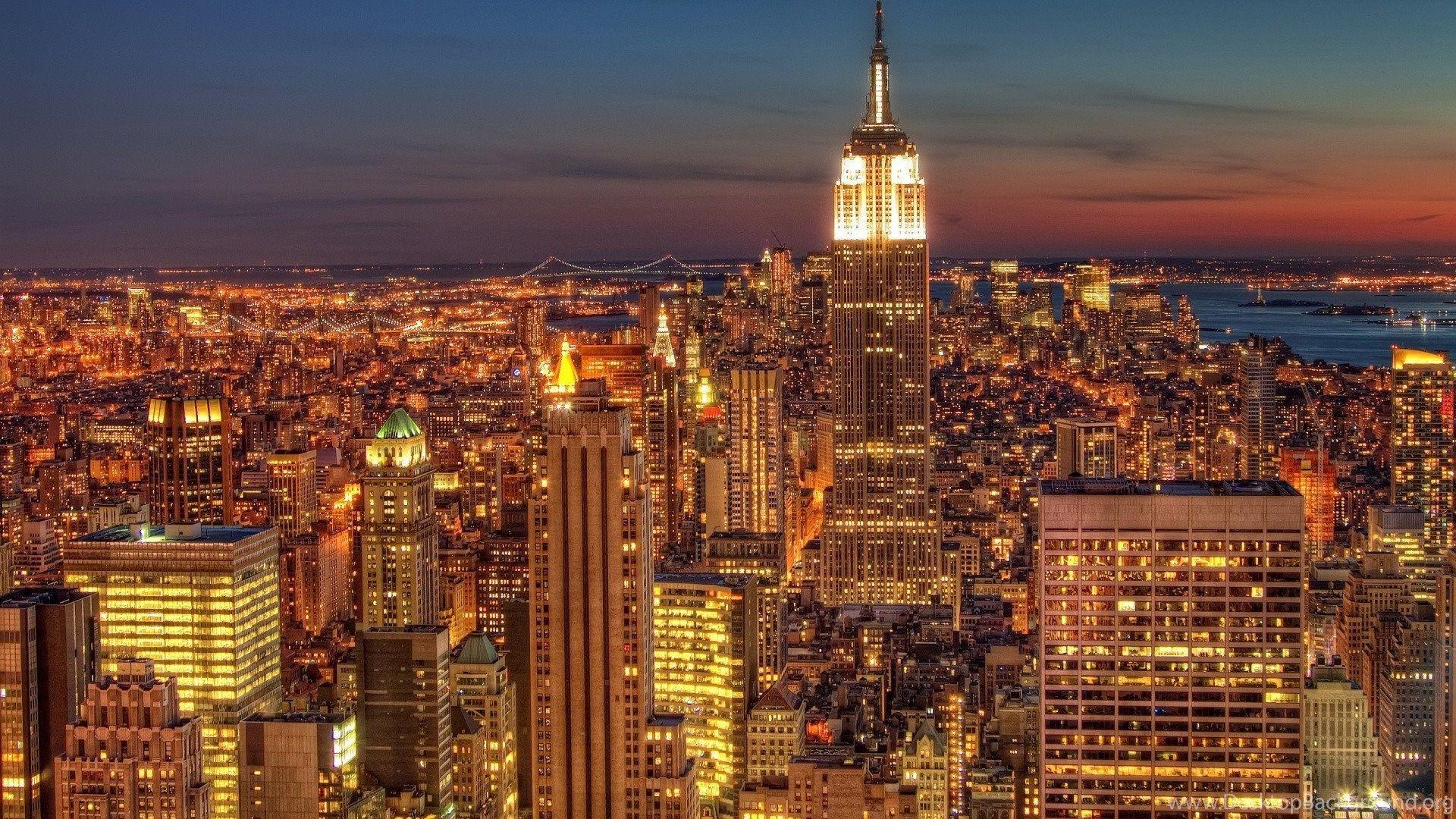 1920x1080 New York At Night Wallpaper HD Resolution