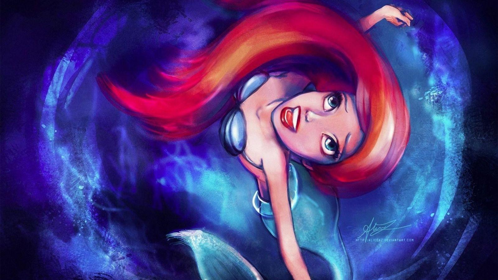 1600x900 Free download Ariel The Little Mermaid Cartoon Artwork Image New