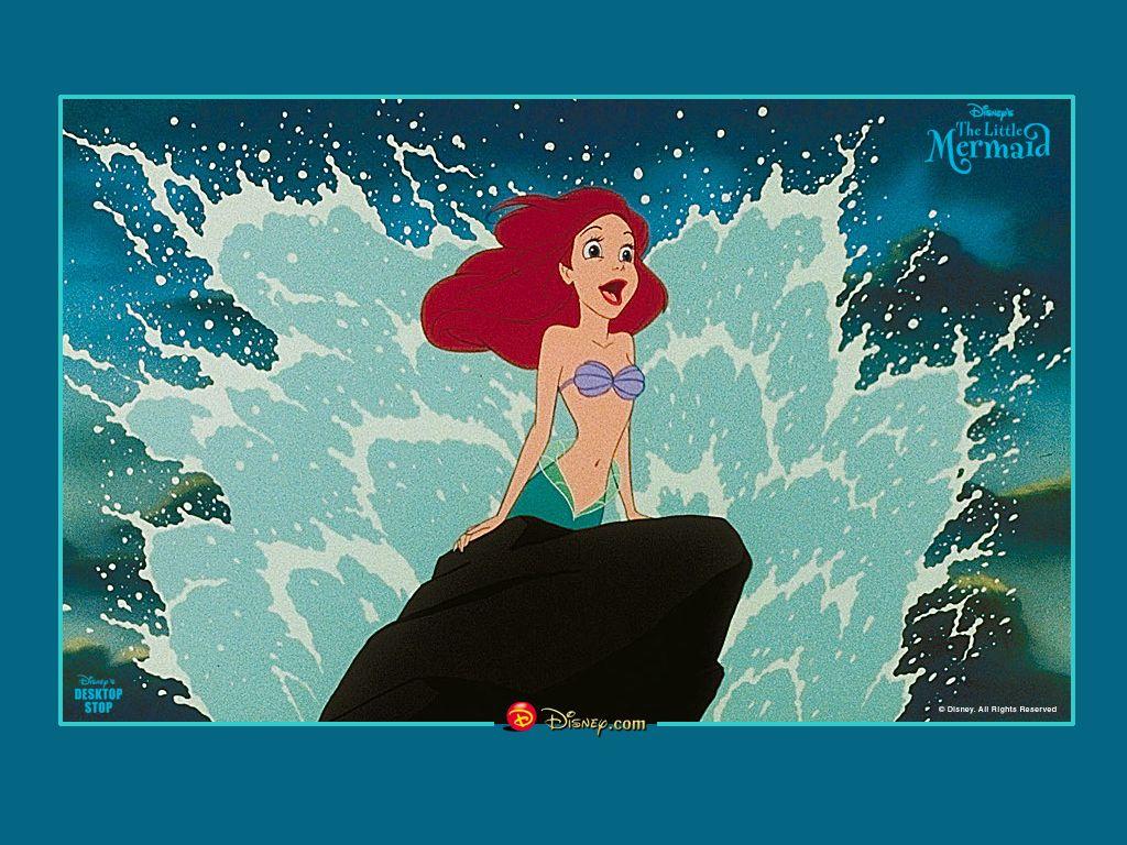 1024x768 The Little Mermaid Cartoon Full HD Wallpaper for Mac