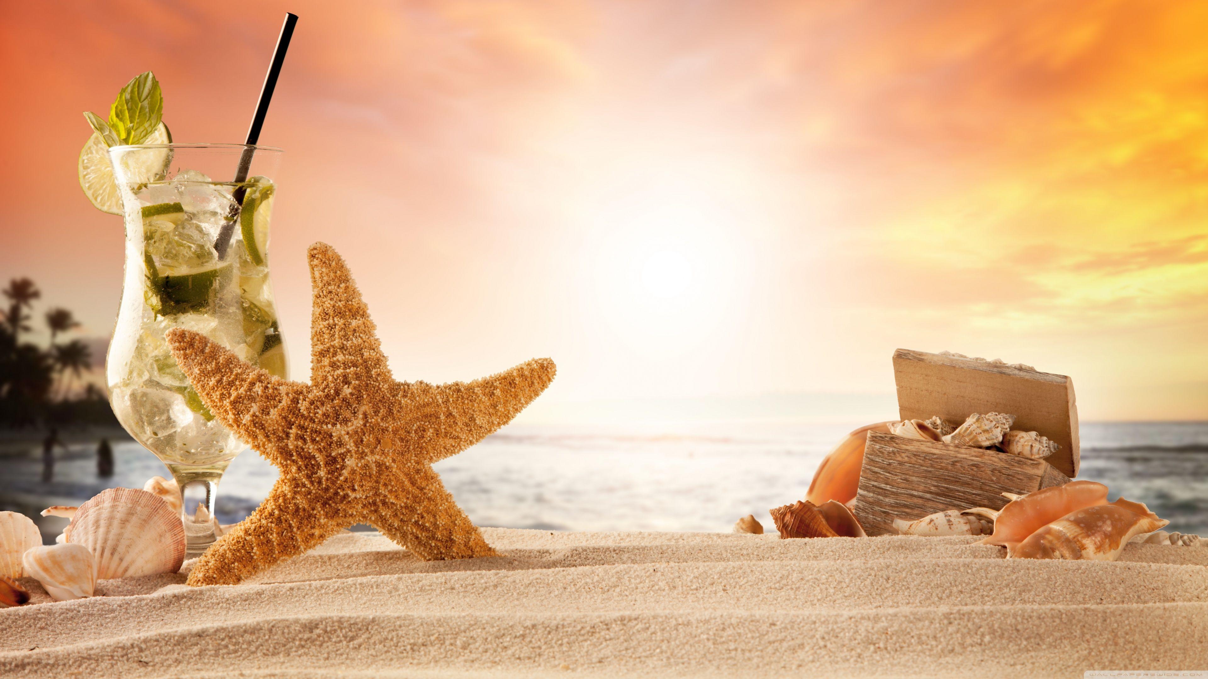 3840x2160 Welcome Summer, Sea and Beach Ultra HD Desktop Background