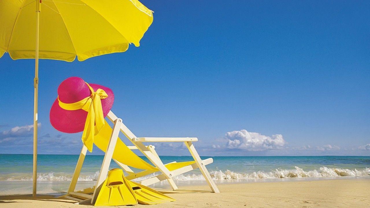 1280x720 Summer Beach, chair wallpaper. Summer Beach, chair