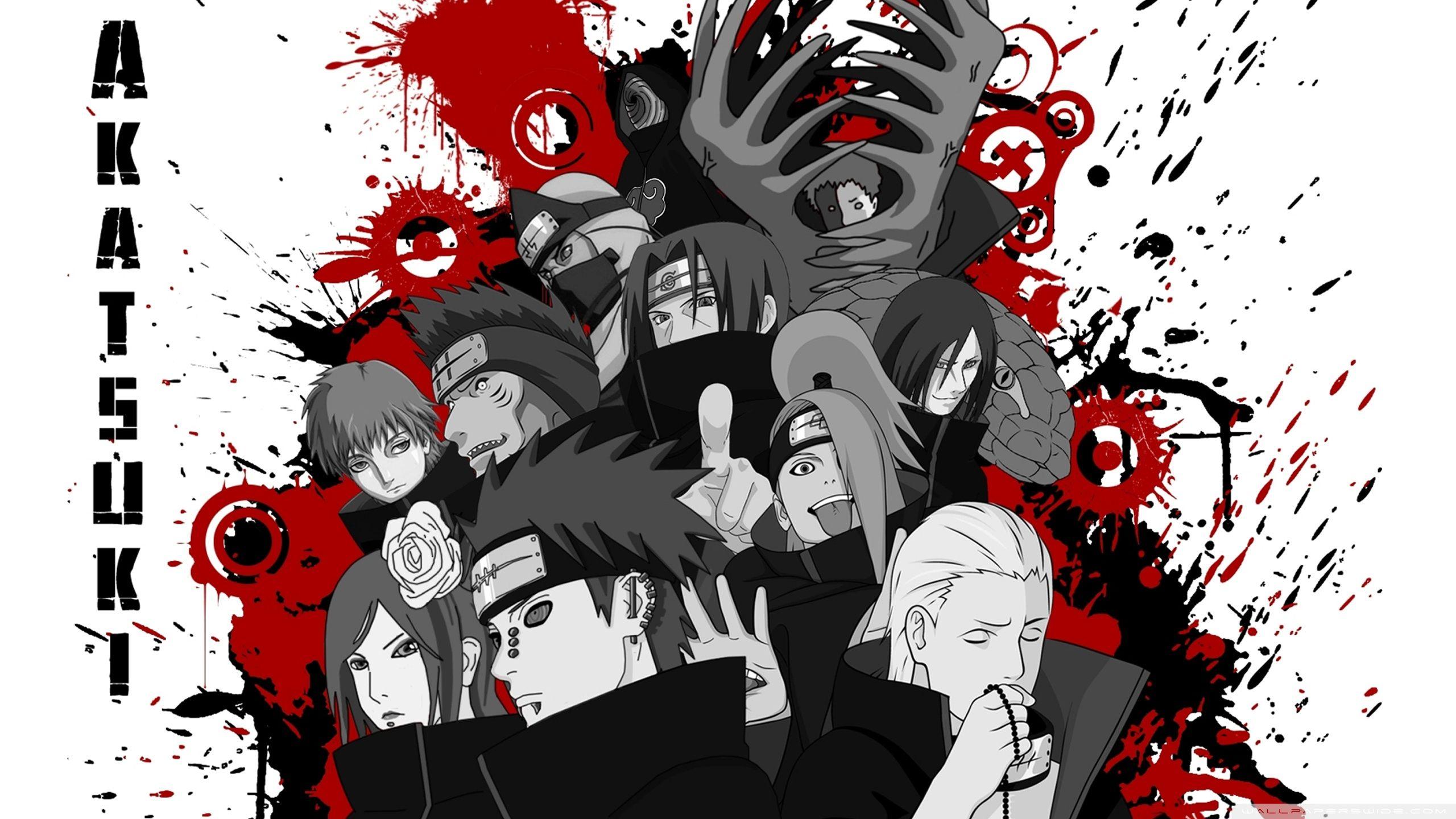 2560x1440 Akatsuki Black Desktop Wallpaper