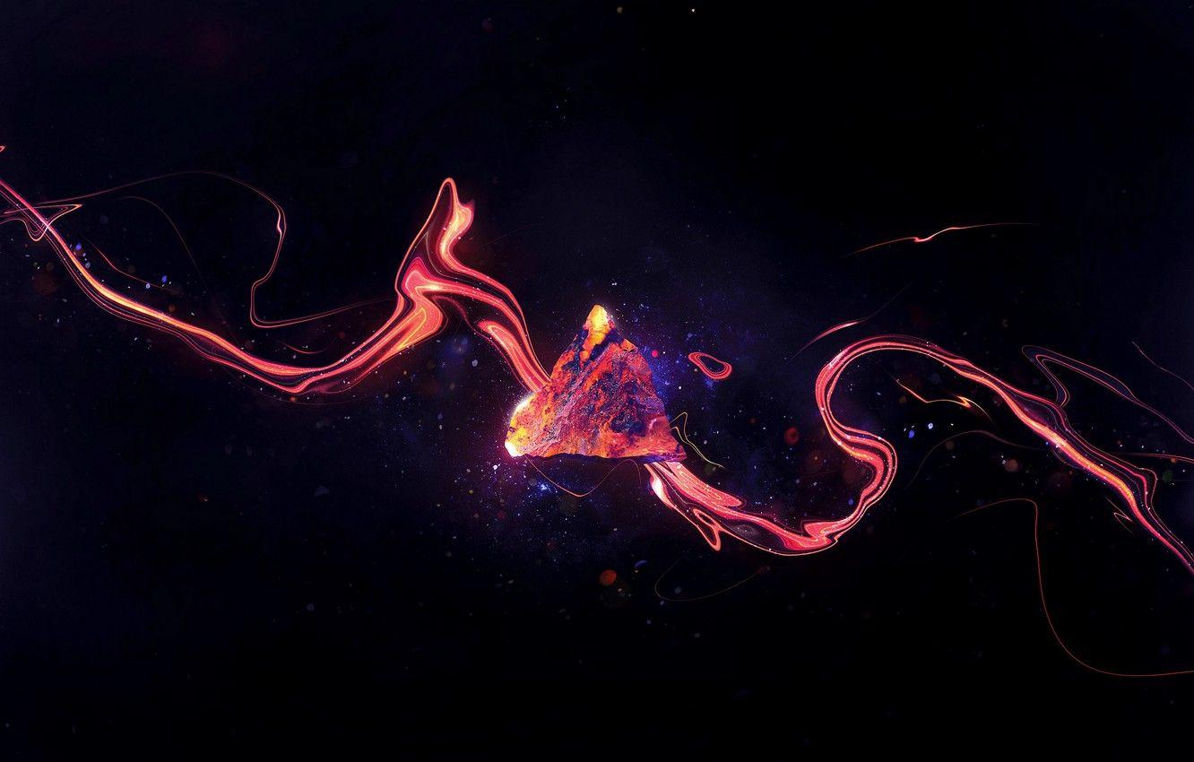 1332x850 Wallpaper dark, splashes, bokeh, abstraction, sparkle, spots
