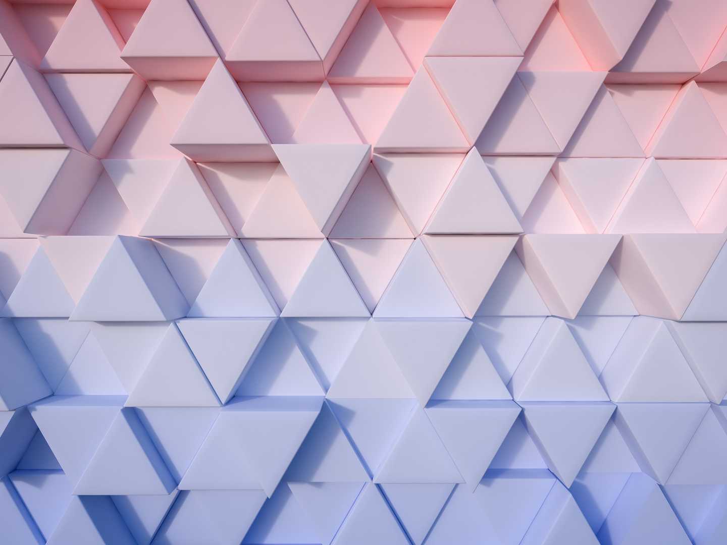 2560x1080 Triangle Pastel 3D 4K HD Wallpaper (2560x1080)