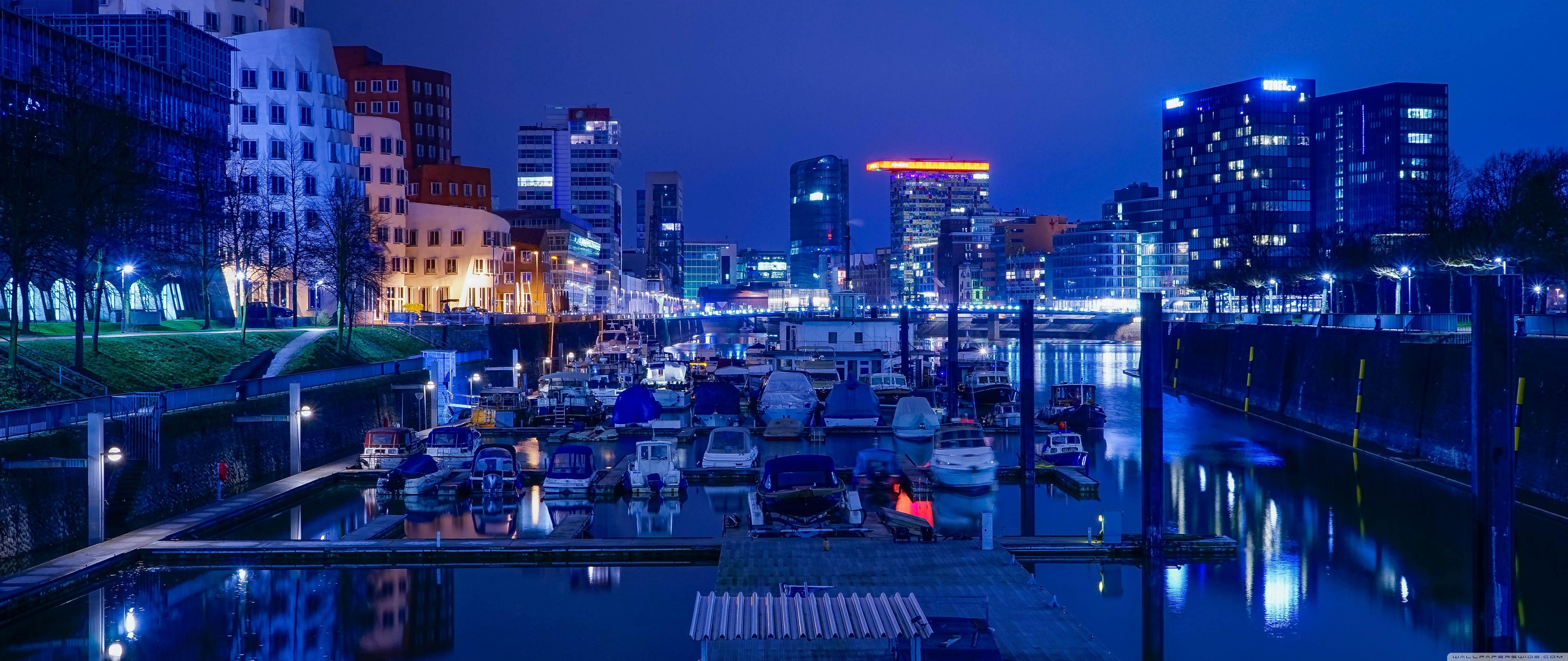 5120x2160 Blue City Ultra HD Desktop Background Wallpaper for 4K UHD TV