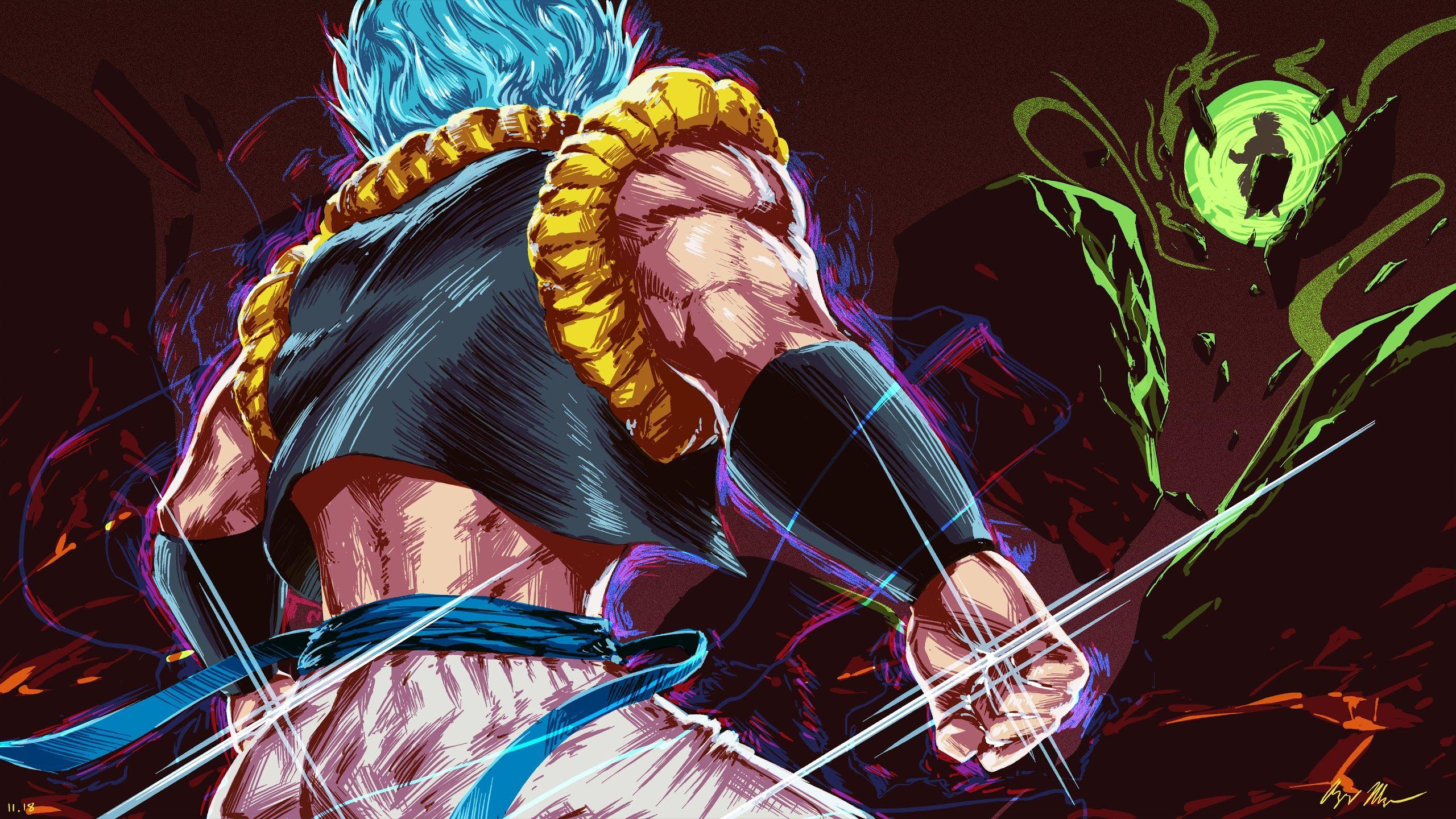 2560x1440 Gogeta Super Saiyan Blue Dragon Ball Super: Broly 4K 3840x2160