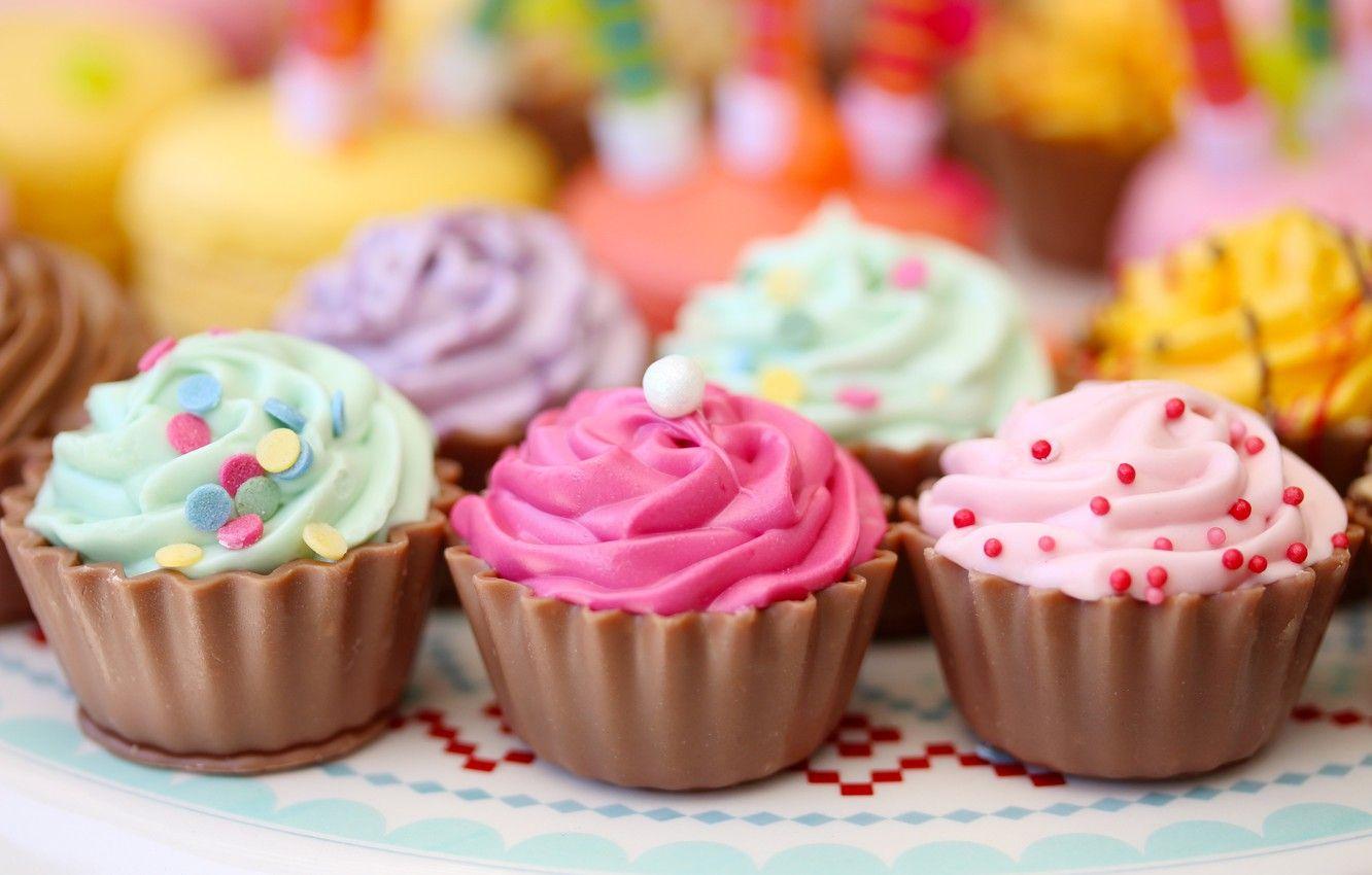 1332x850 Wallpaper cream, cakes, cupcakes, cakes, powder, pastries, cream