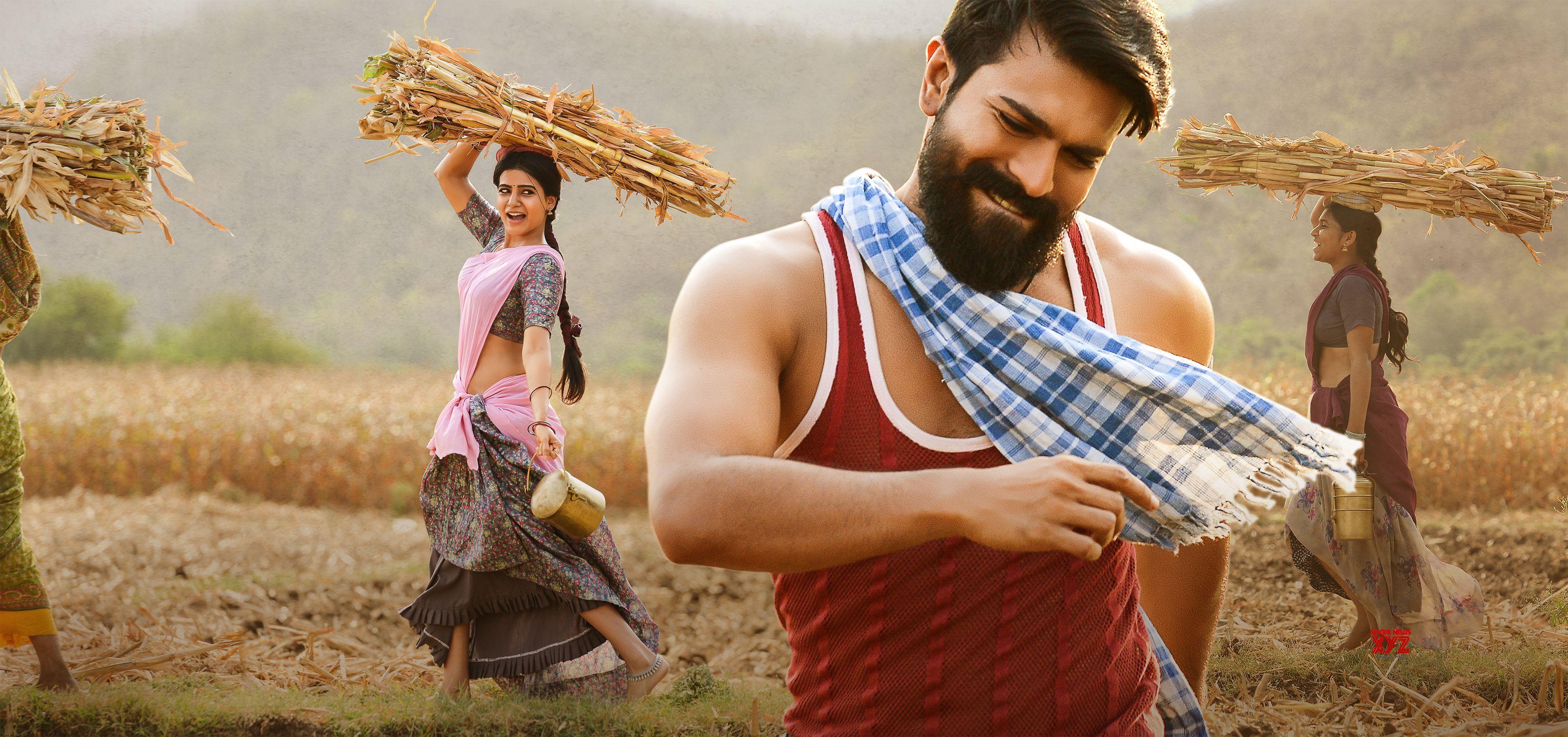 3825x1800 Wallpaper Rangasthalam, Samantha, Ram Charan, HD, 4K, Movies