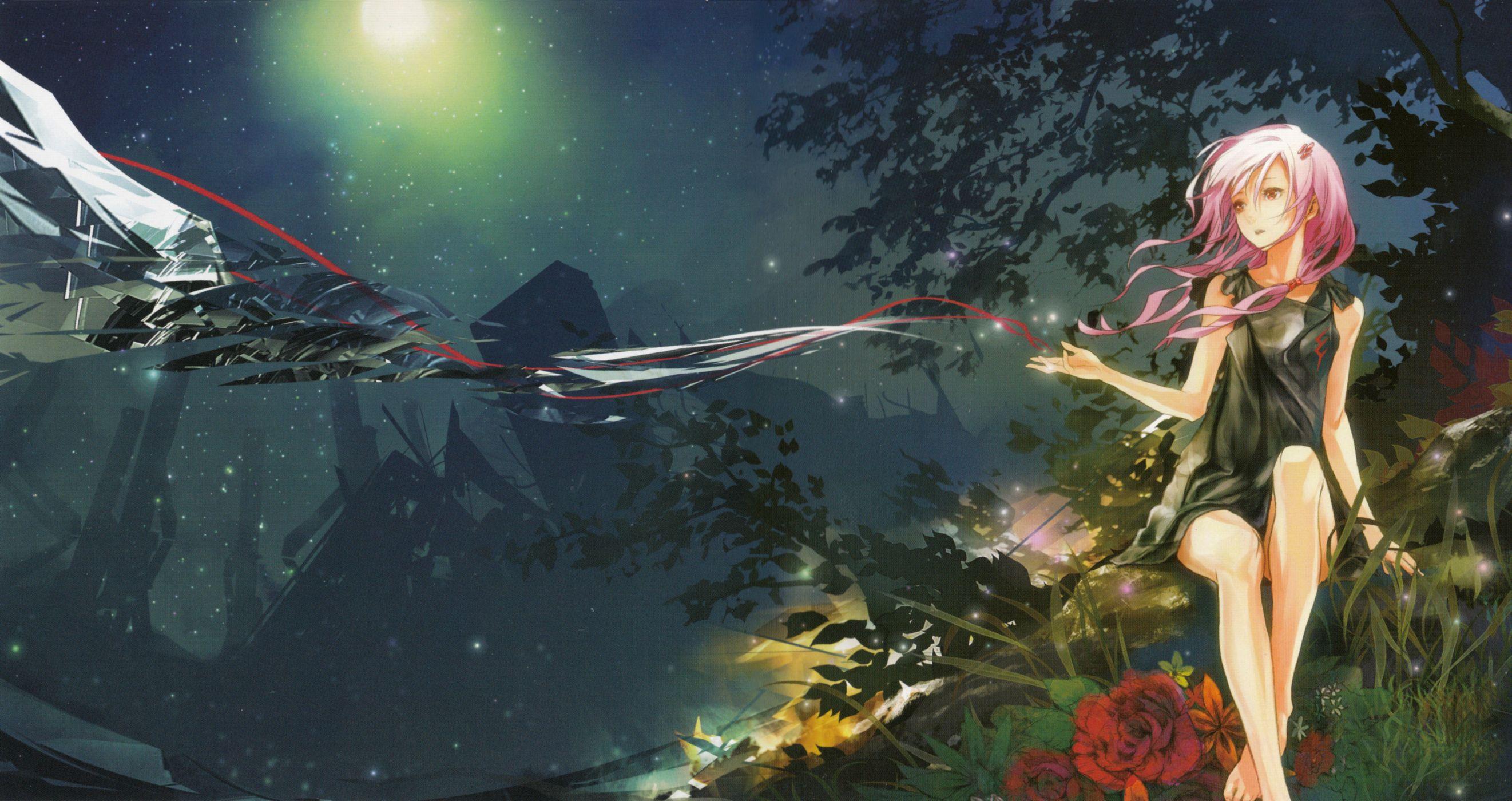 2643x1400 Yuzuriha Inori CROWN Anime Image Board