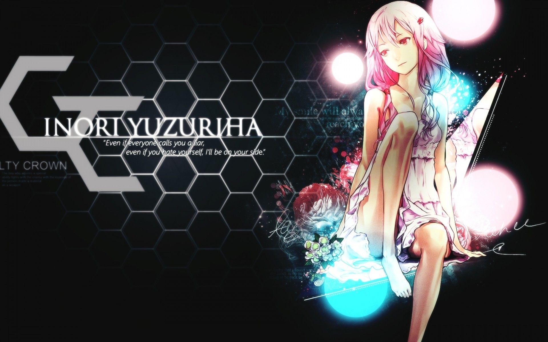 1920x1200 Download 1920x1200 Guilty Crown, Inori Yuzuriha, Pink Hair, White