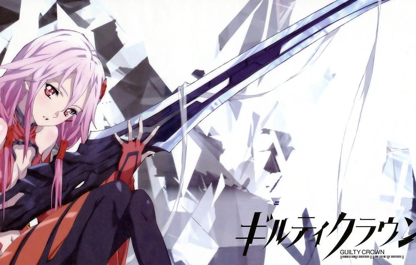 1332x850 Wallpaper Girl, Anime, Guilty Crown, inori yuzuriha, The crown