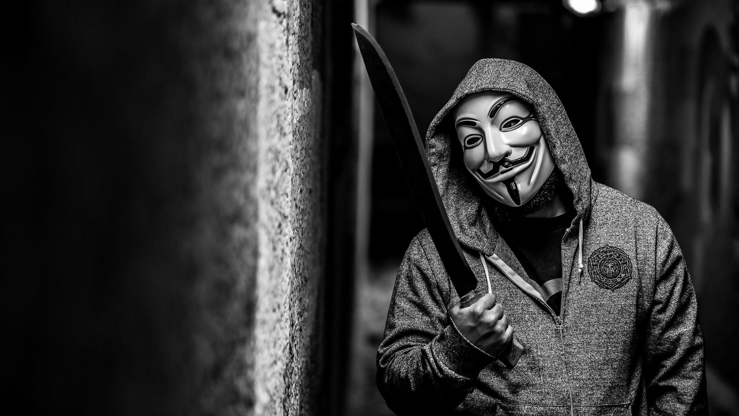 2560x1440 anonymous, guy fawkes mask, mask 1440P Resolution
