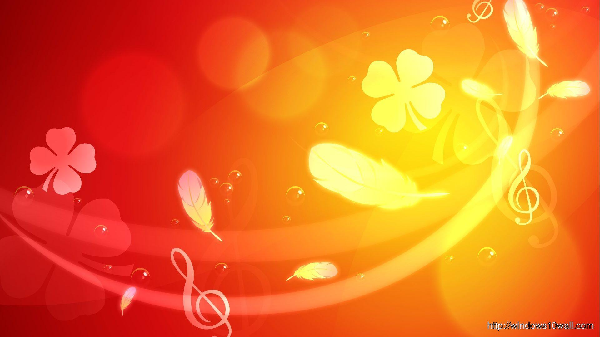 1920x1080 Abstract Color Orange Computer Vector Lucky HD Wallpaper