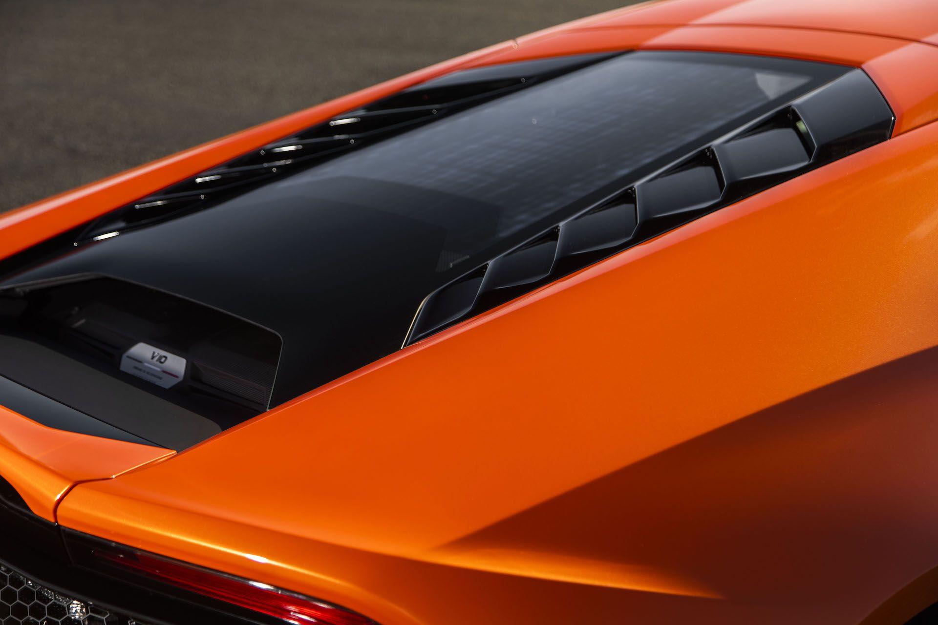 1920x1280 Lamborghini Huracán EVO (Color: Orange) Detail Wallpaper