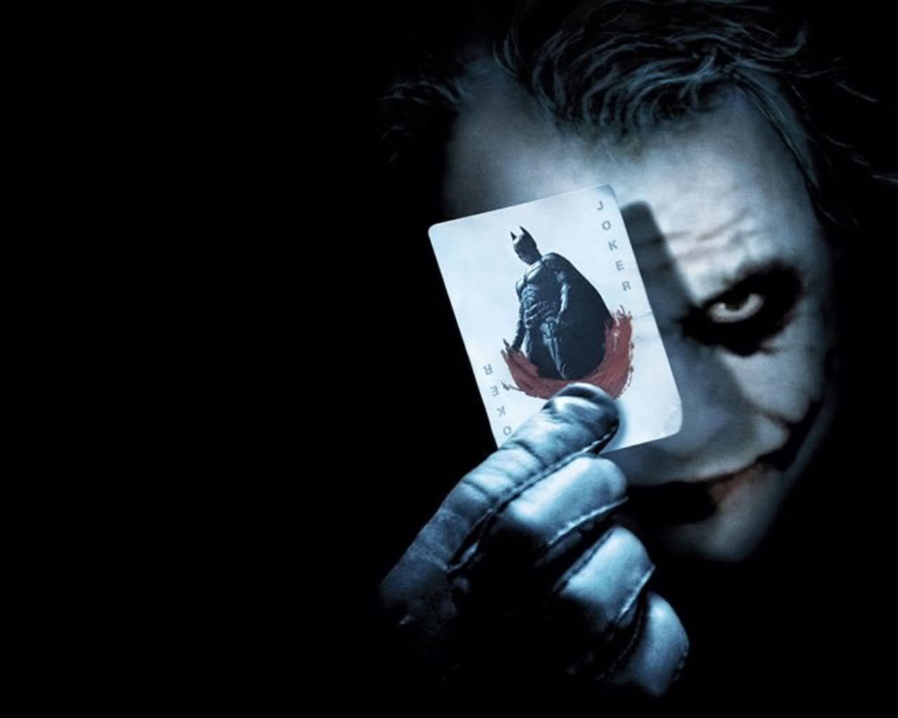 1280x1024 Joker Holding Batman Card Portrait Wallpaper 1280×1024