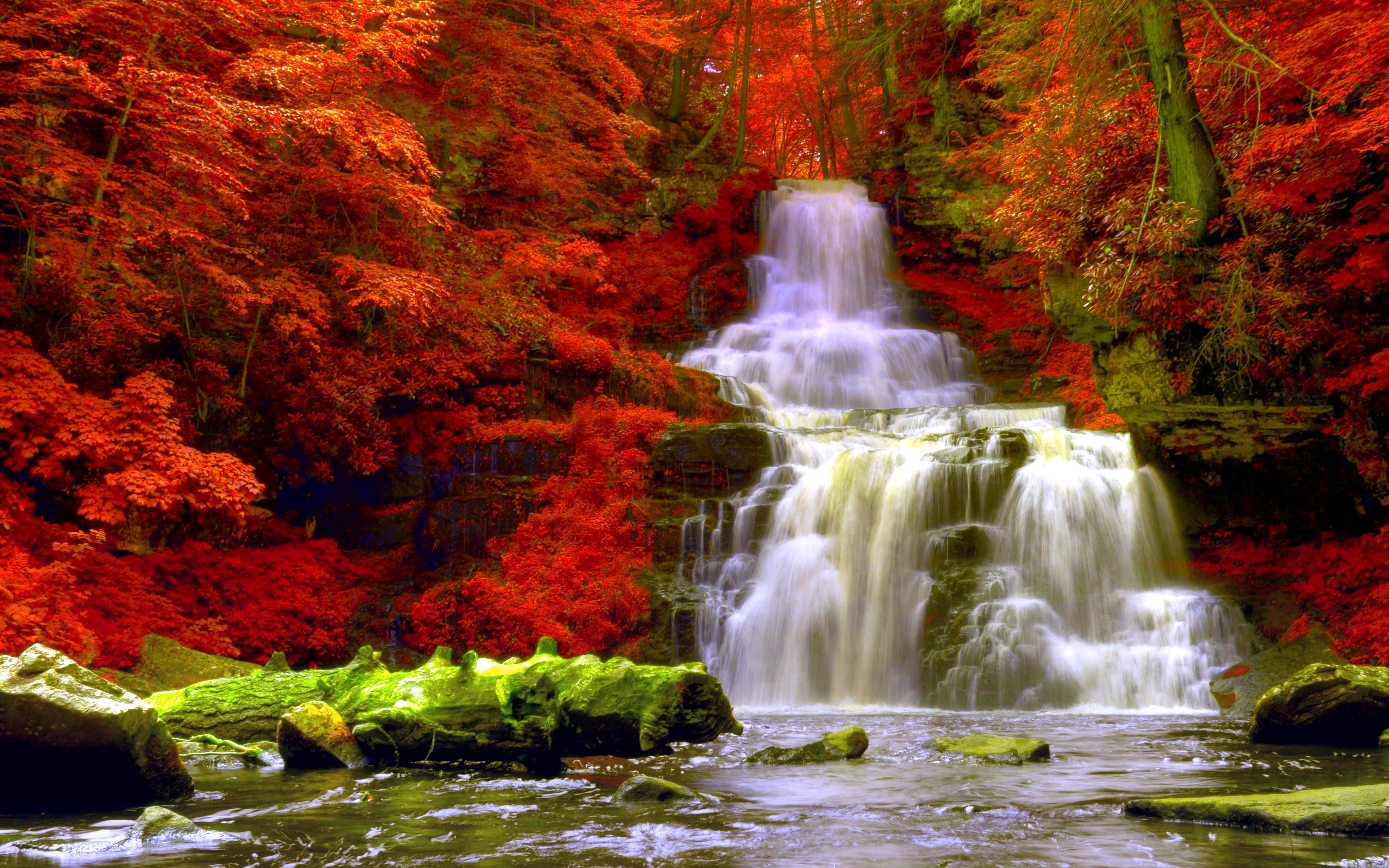 Autumn Waterfall Wallpapers Top Free Autumn Waterfall Backgrounds