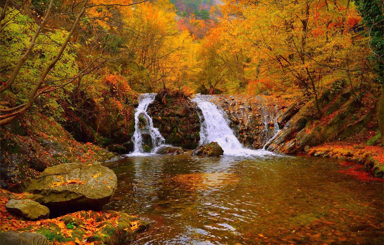 Autumn Waterfall Wallpapers Top Free Autumn Waterfall Backgrounds