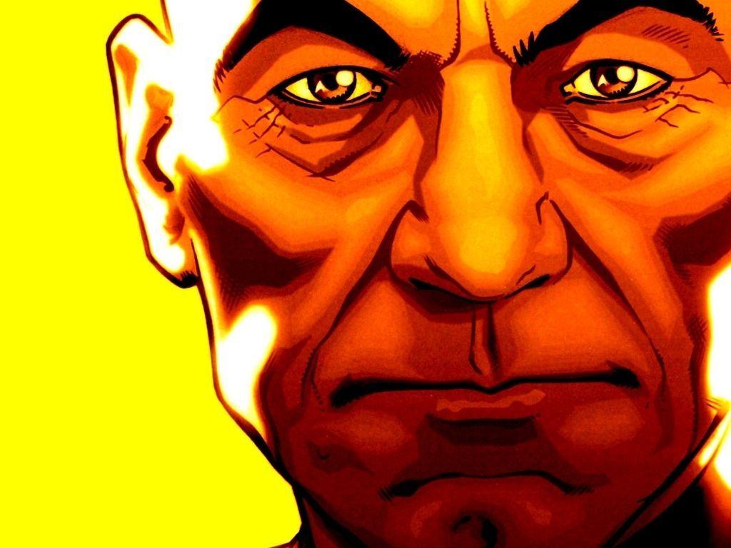 1024x768 Illustration of Captain Picard. Star trek art, Picard star trek