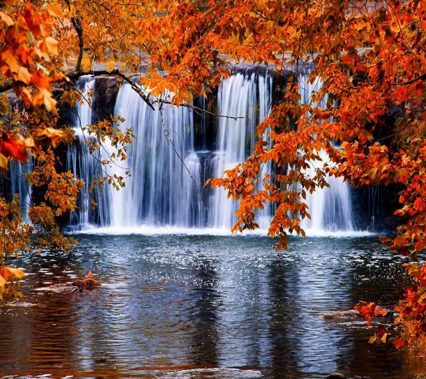 Autumn Waterfall Wallpapers Top Free Autumn Waterfall Backgrounds