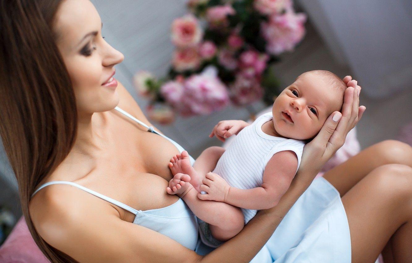 1332x850 Wallpaper love, baby, look, Mother image for desktop, section настроения