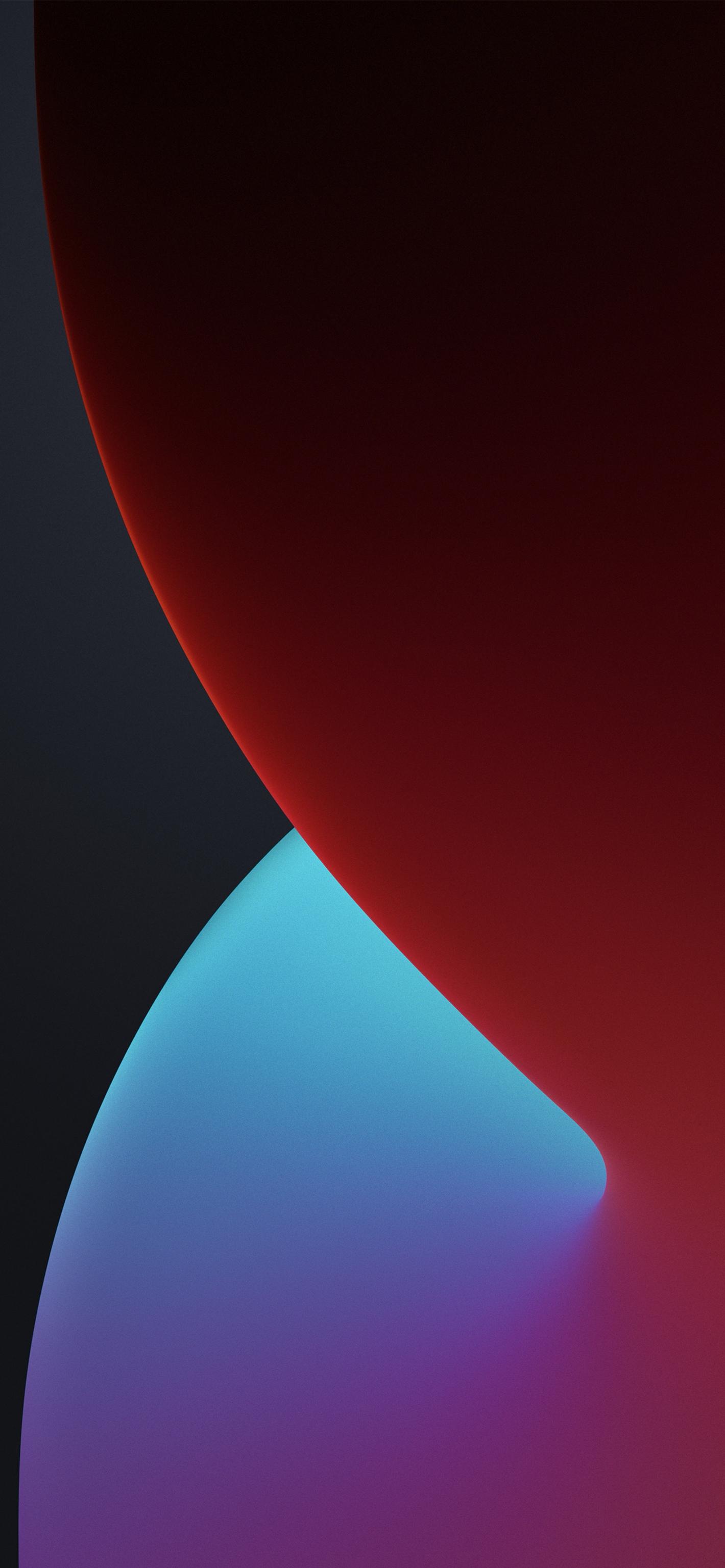 iPhone SE Wallpaper 4K, 8K, iOS 14, Red, Dark, Stock