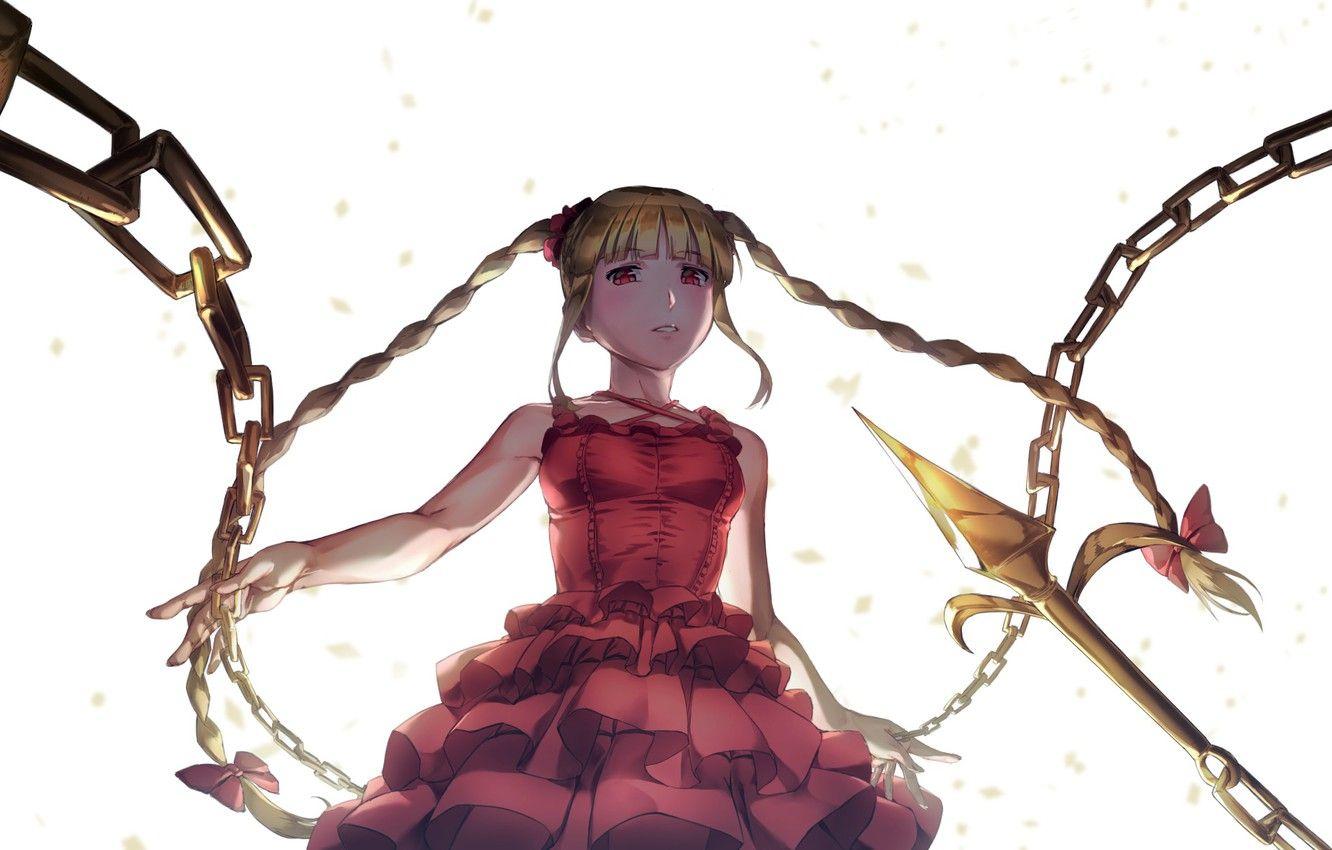 1332x850 Wallpaper girl, chain, braids, Darwin's Game, Shuka Karino image