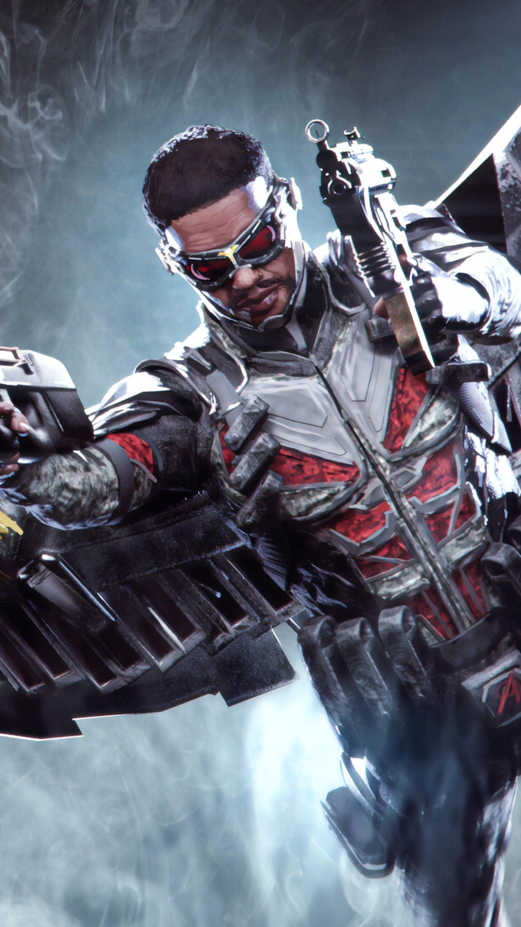 2160x3840 Falcon, Guns, Marvel, 4K wallpaperk wallpaper. Mocah