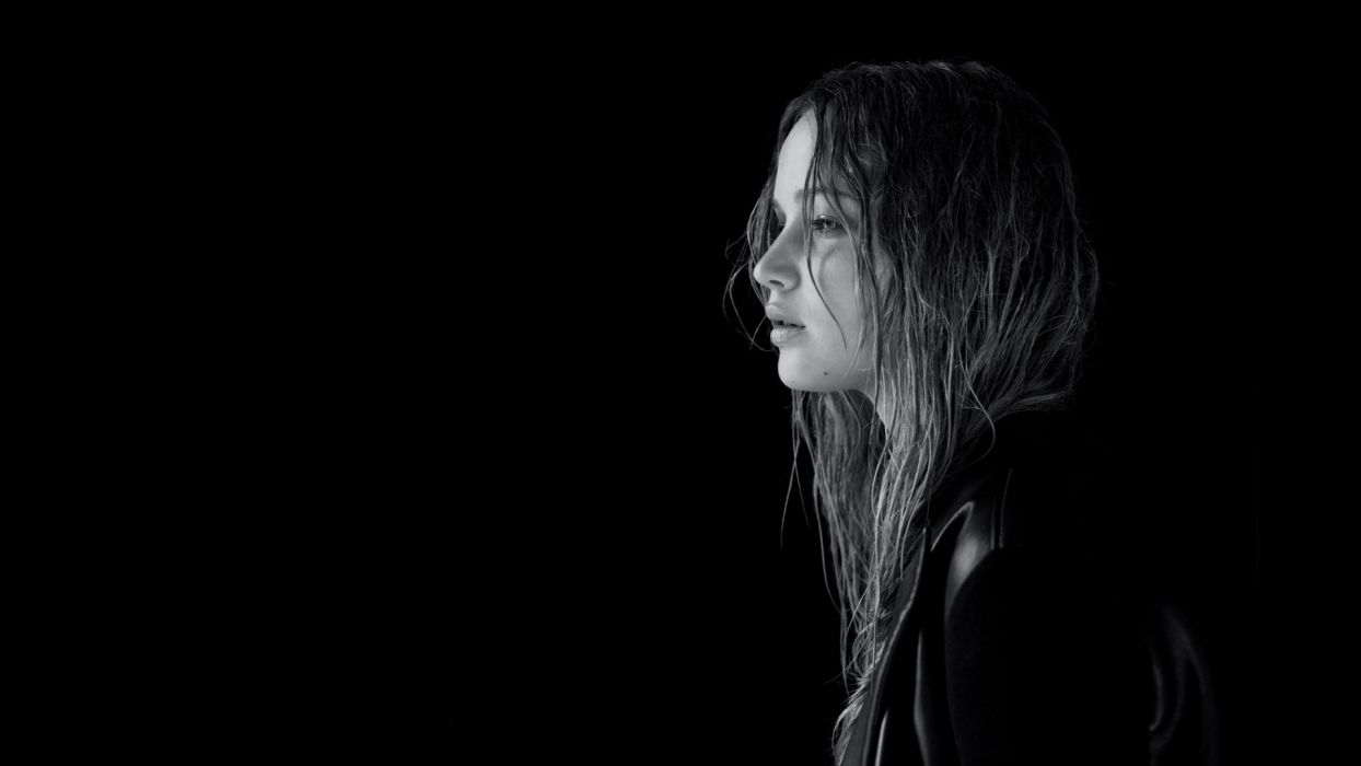 1244x700 Hunger Games Jennifer Lawrence black white dark celebrities