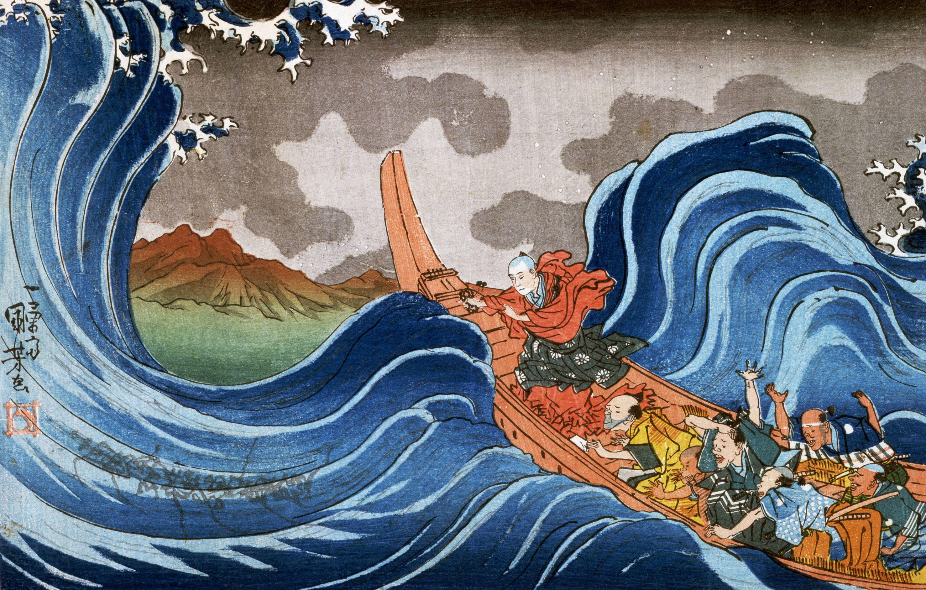 2955x1883 Japanese Wave Wallpaper