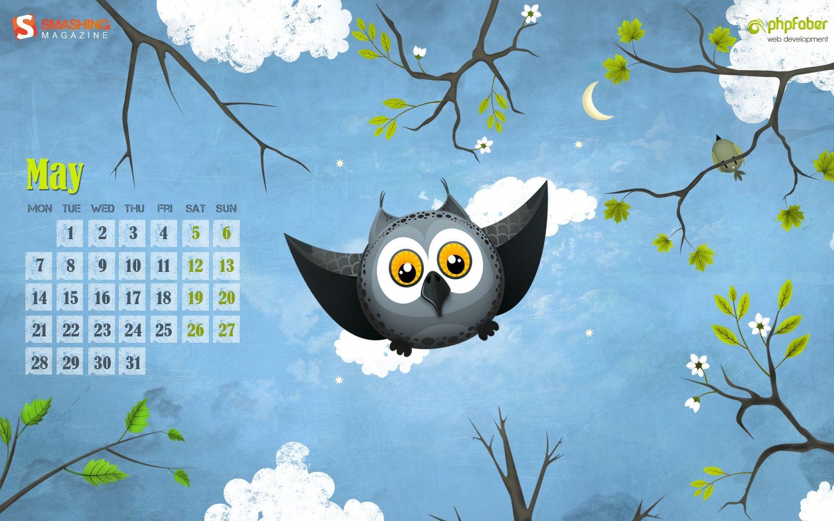 1680x1050 Desktop Wallpaper Calendars: May 2012