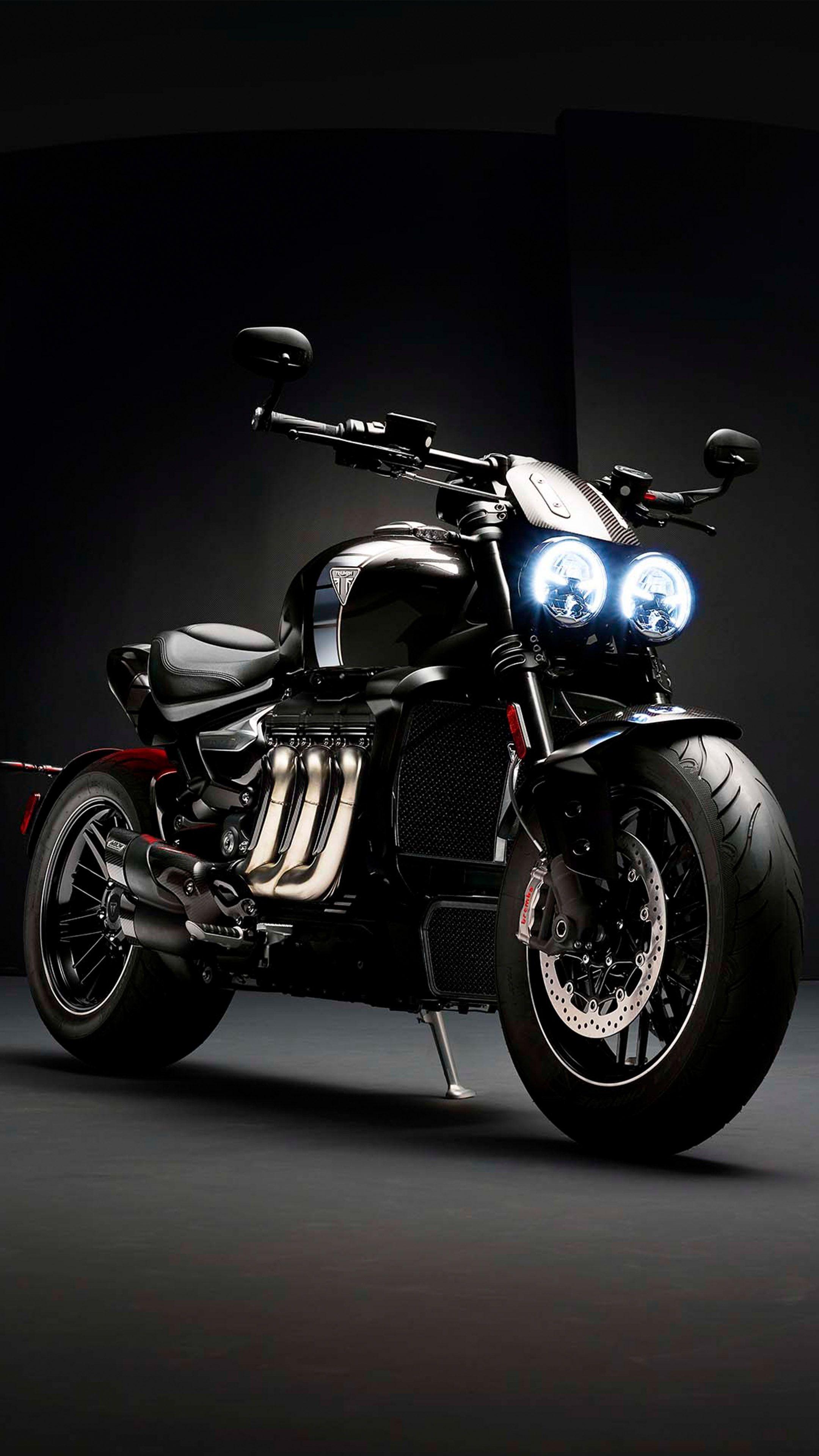 2160x3840 Triumph Rocket 3 TFC Black 4K Ultra HD Mobile Wallpaper