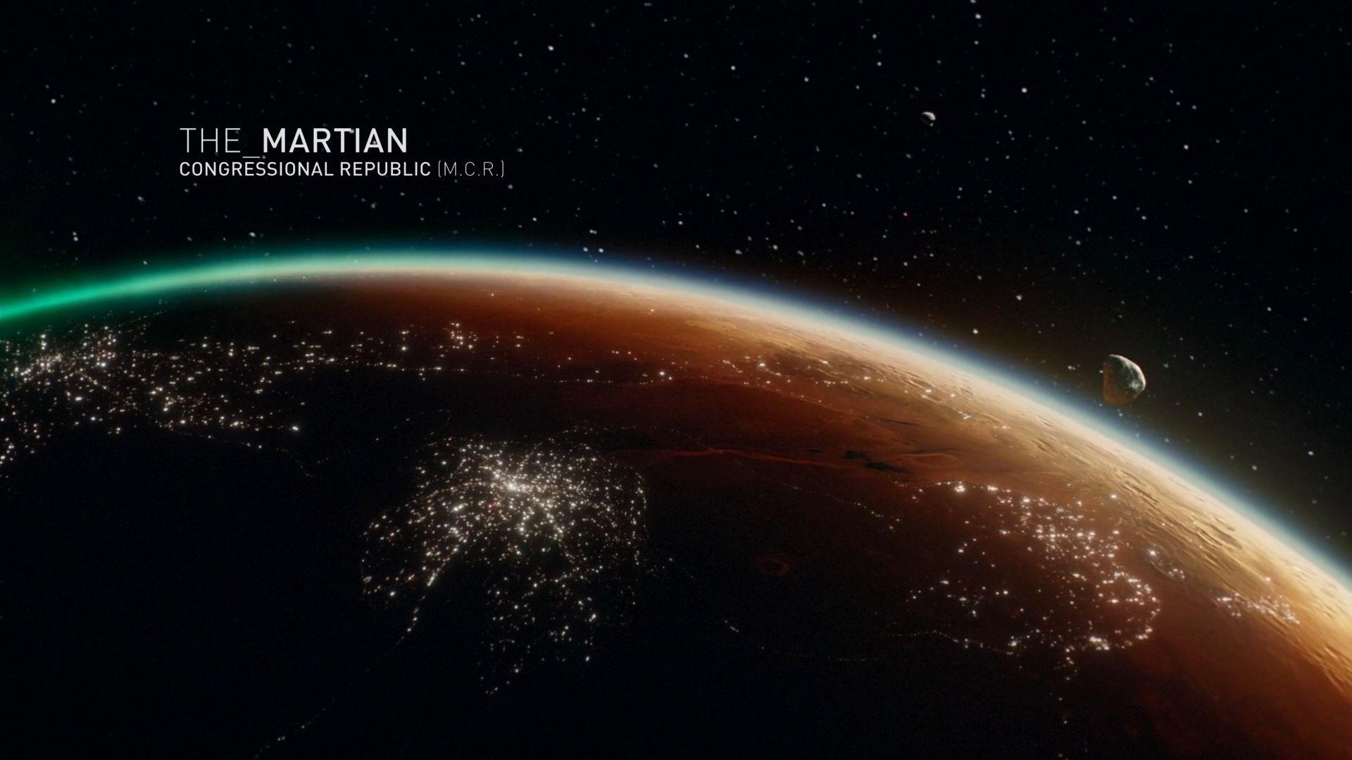 1920x1080 HD image of Mars from The Expanse TV series