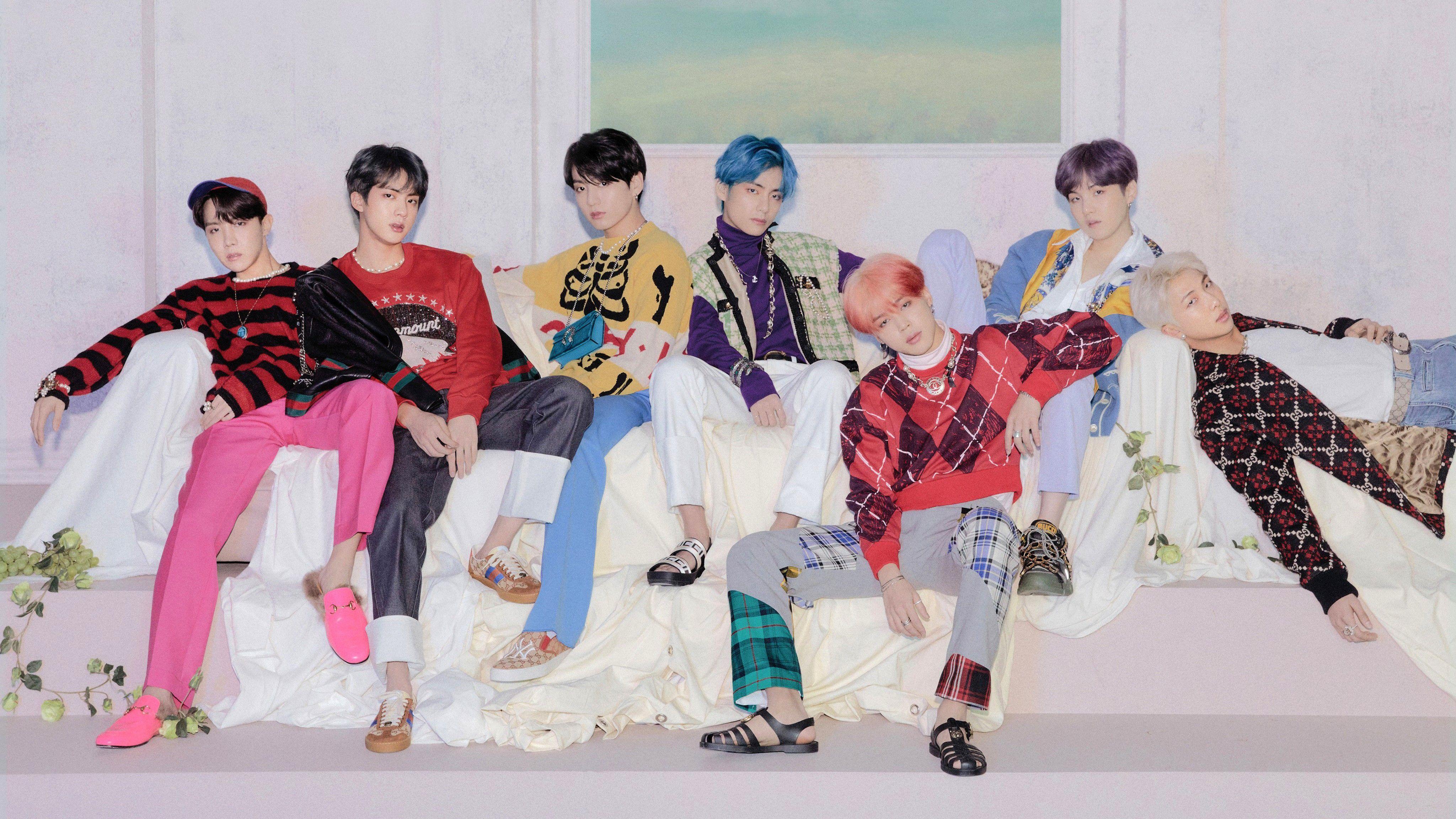4096x2304 Bts Background Wallpaper