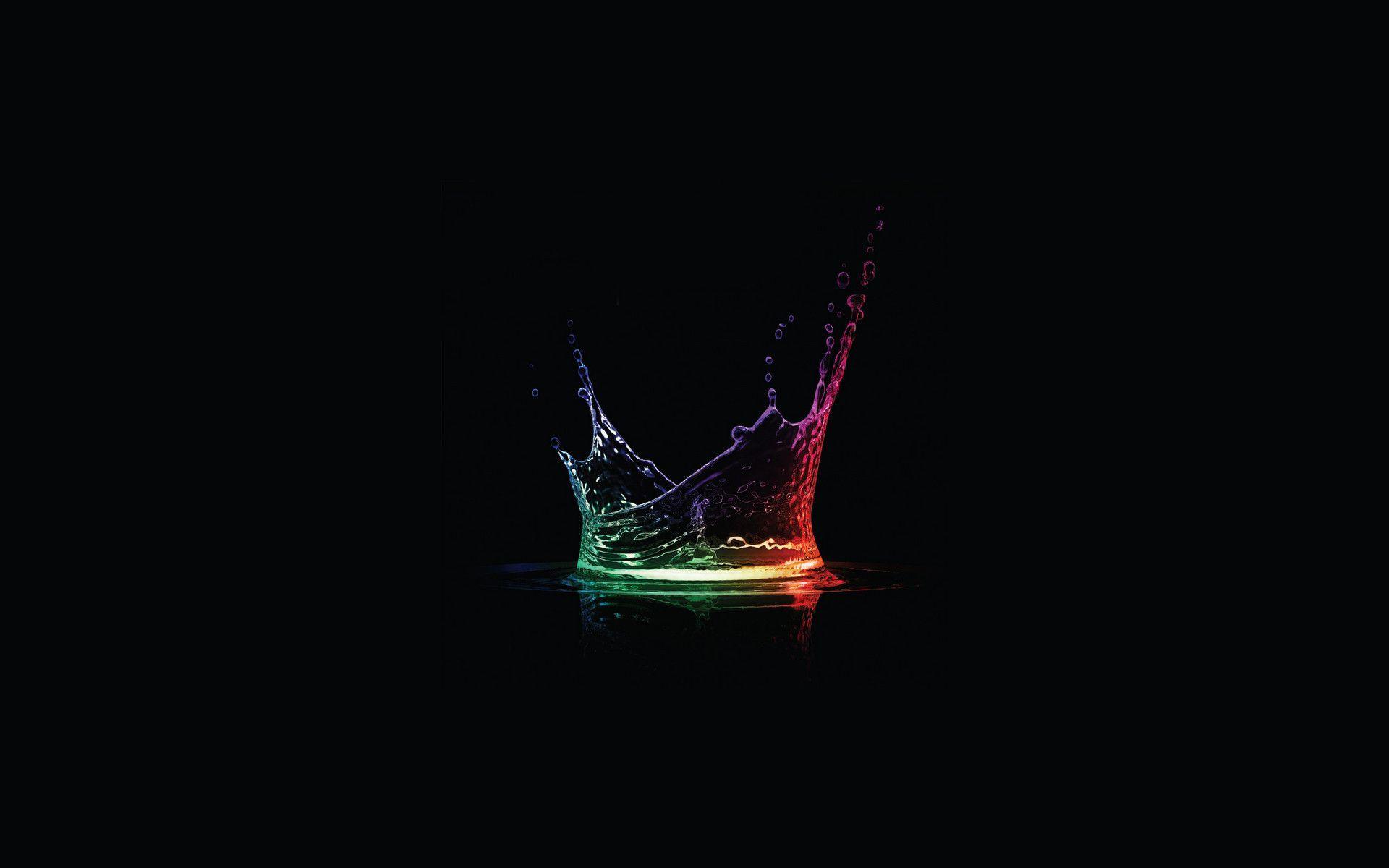 1920x1200 colorful, water drops, liquid, minimalism, artwork, digital artx1200 Wallpaper.c. Crown background, Creative desktop wallpaper, Smoke wallpaper