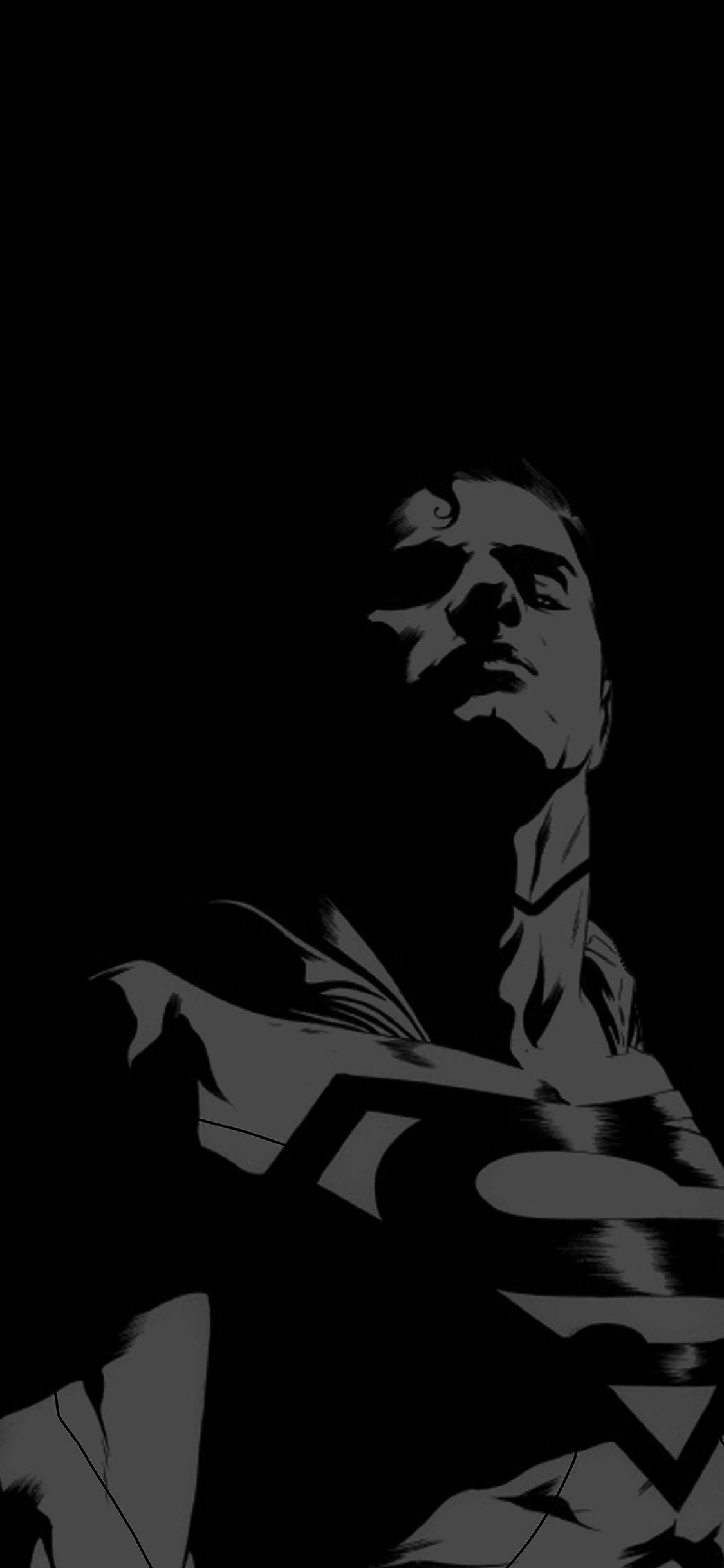 1125x2436 Superman Looking Down On Us Minimal