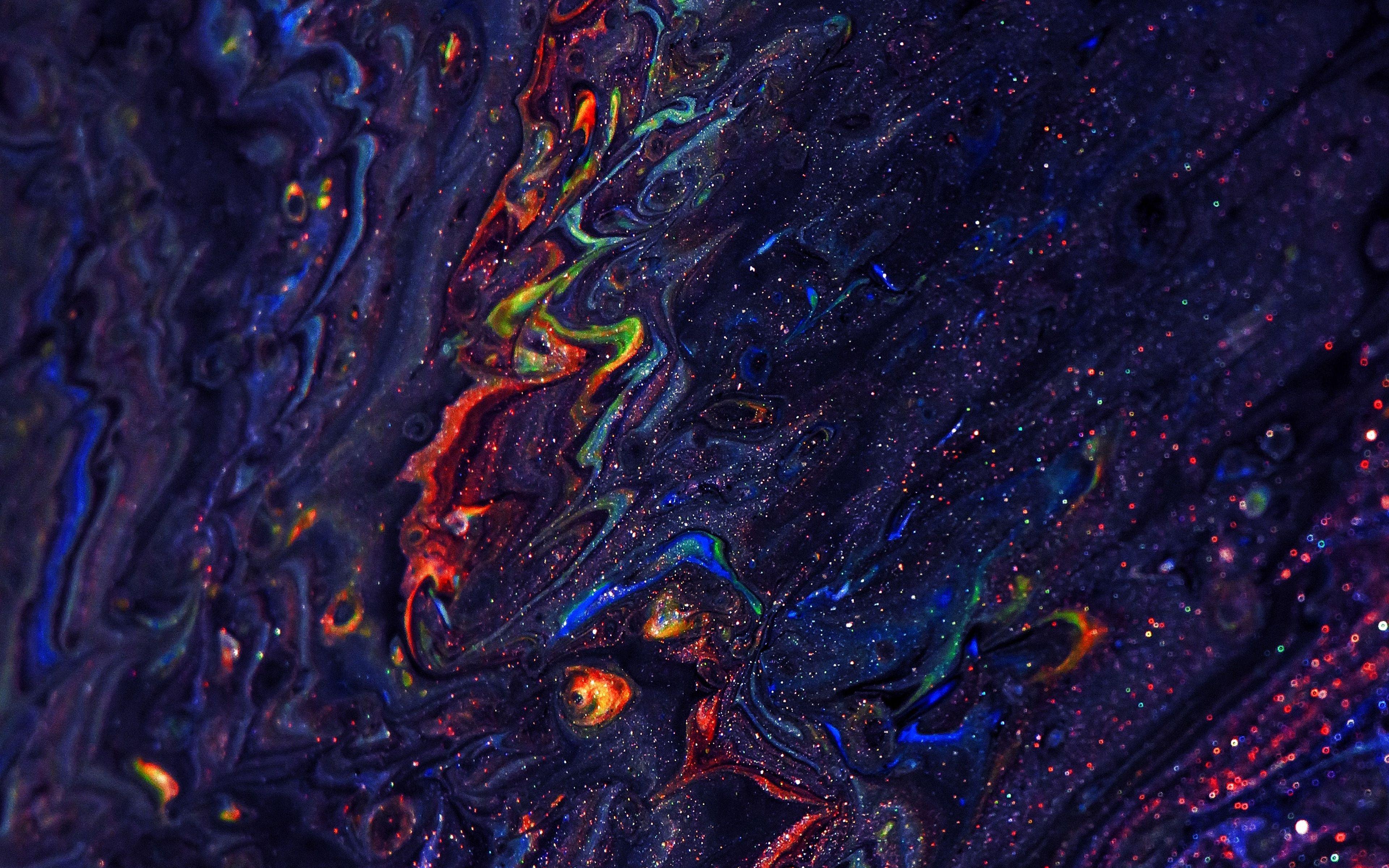 3840x2400 Oil Paint Abstract Pattern .